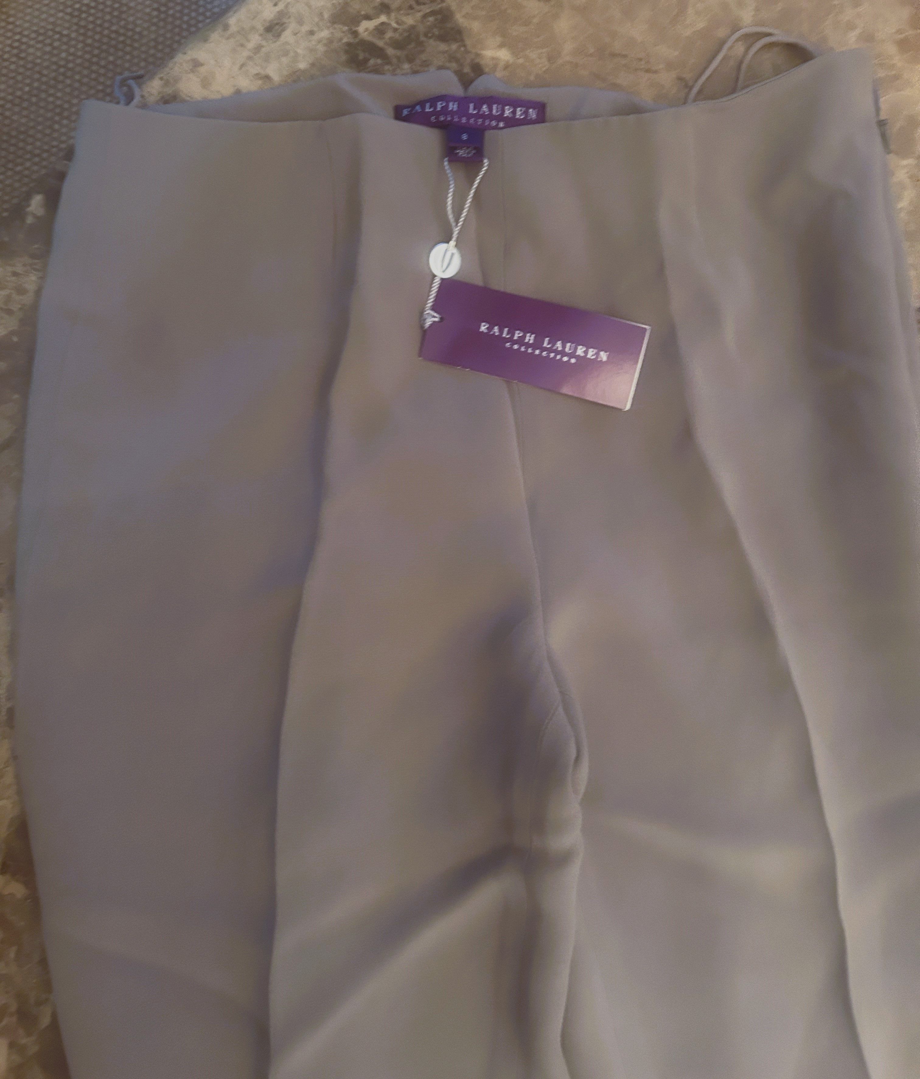 Ralph Lauren Purple Label Ralph Lauren Purple Label Silk Pants Taupe Italy Women’s 8 Size 30" / US 8 / IT 44 - 3 Thumbnail