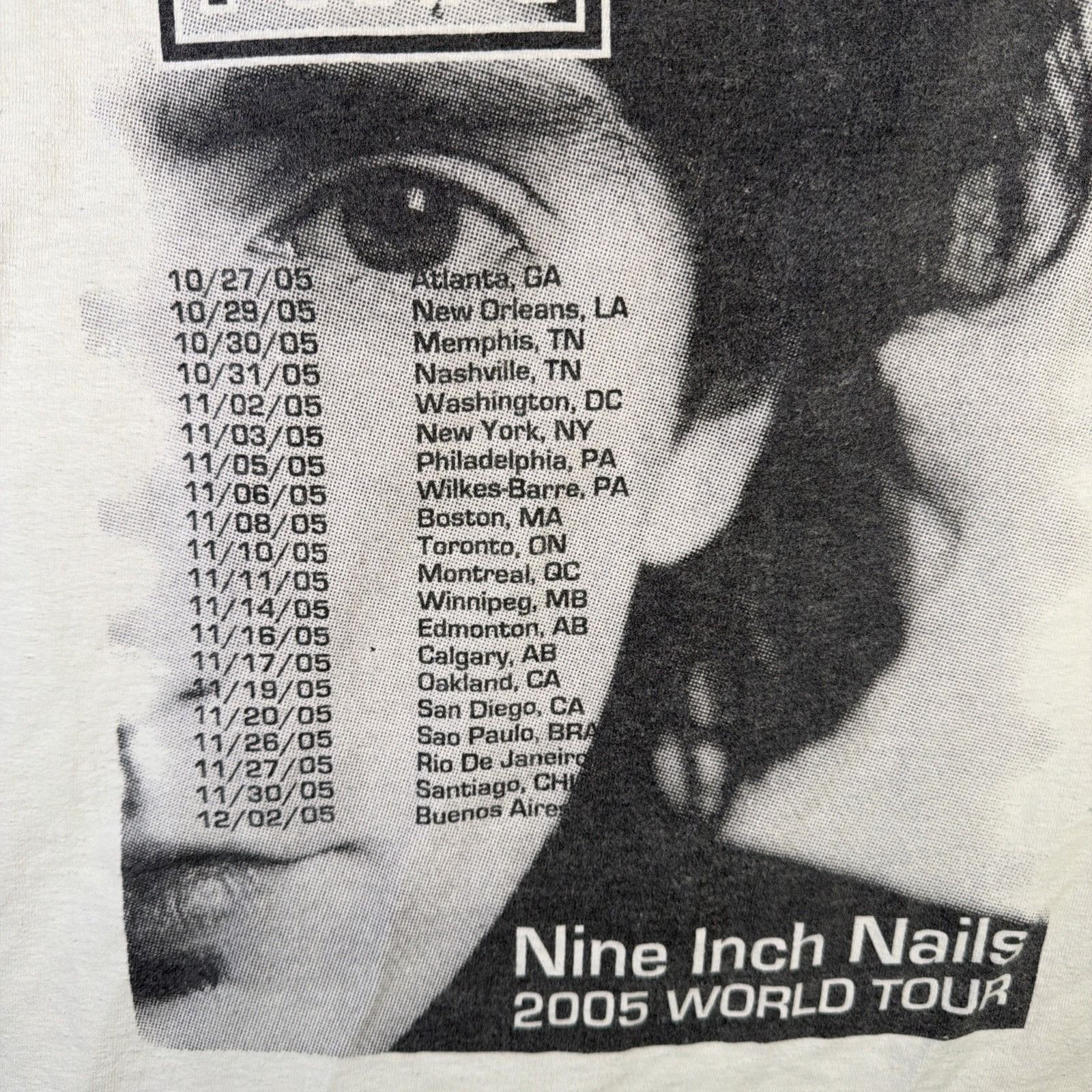 Band Tees Vintage Nine Inch Nails Shirt Mens XL Y2K 2005 World Tour Size US XL / EU 56 / 4 - 5 Thumbnail