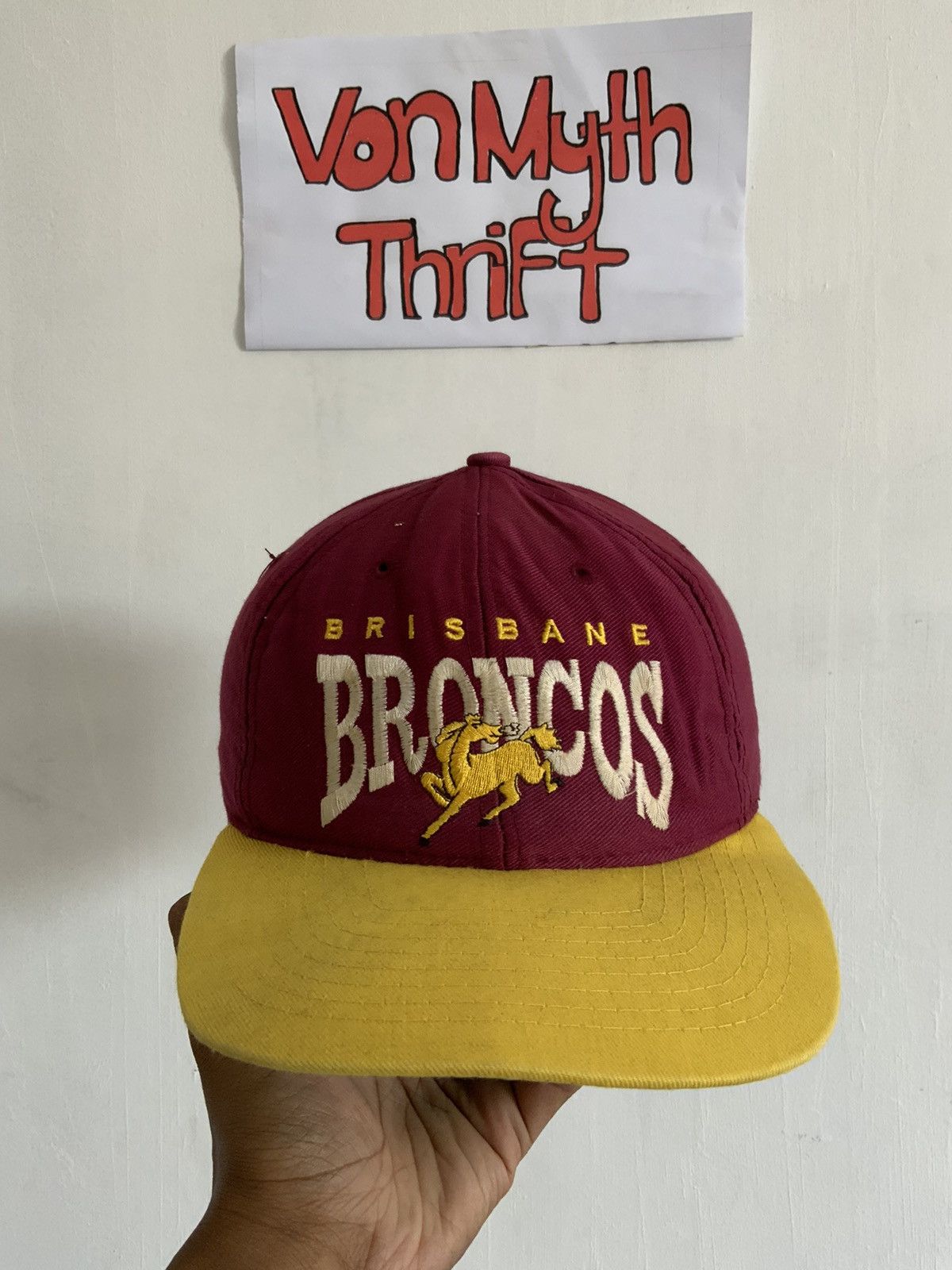 If Six Was Nine Brisban Broncos Australian RL Hat Size ONE SIZE - 1 Thumbnail