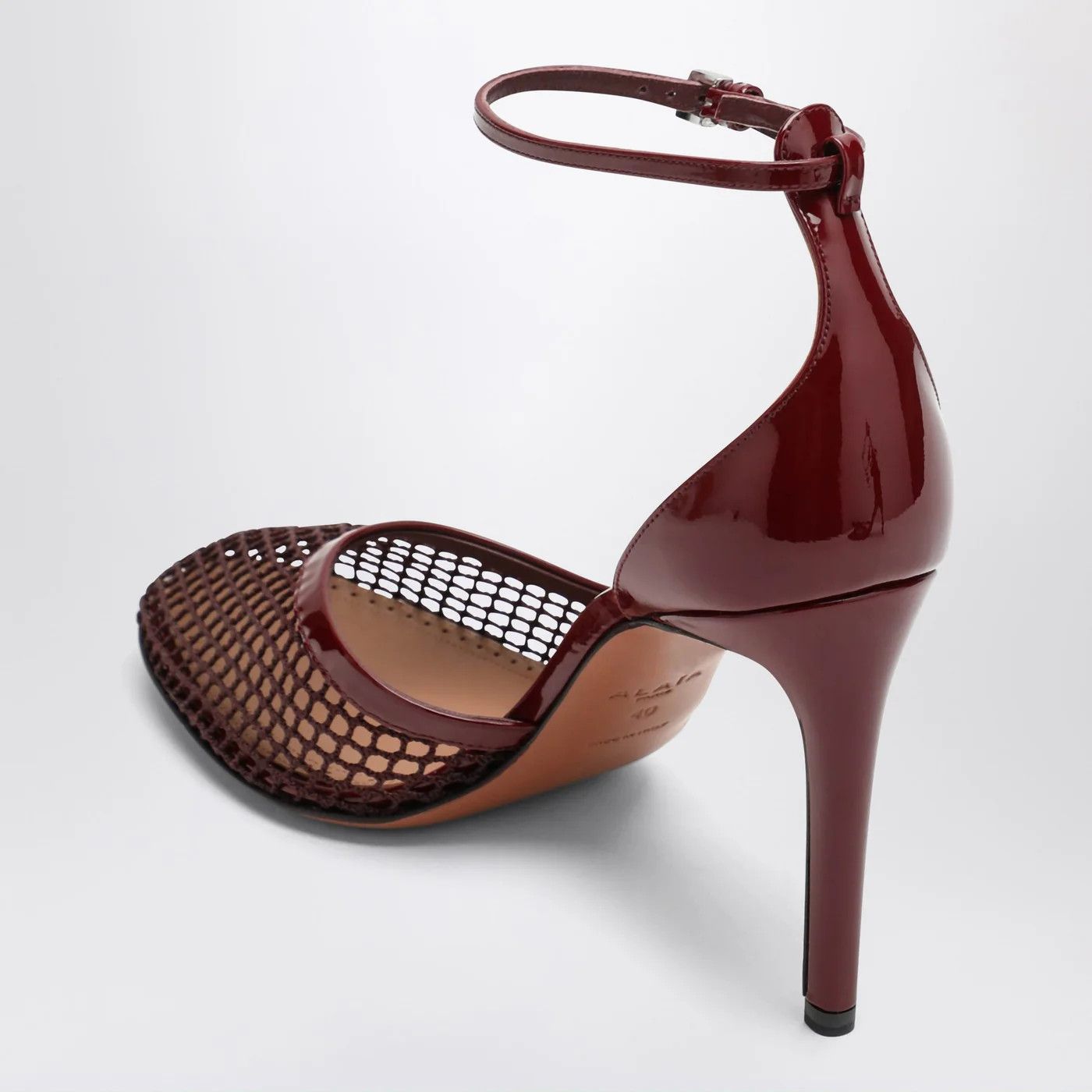 Alaia o1d2blof0426 Mesh Pumps in Burgundy Size US 8 / IT 38 - 3 Thumbnail