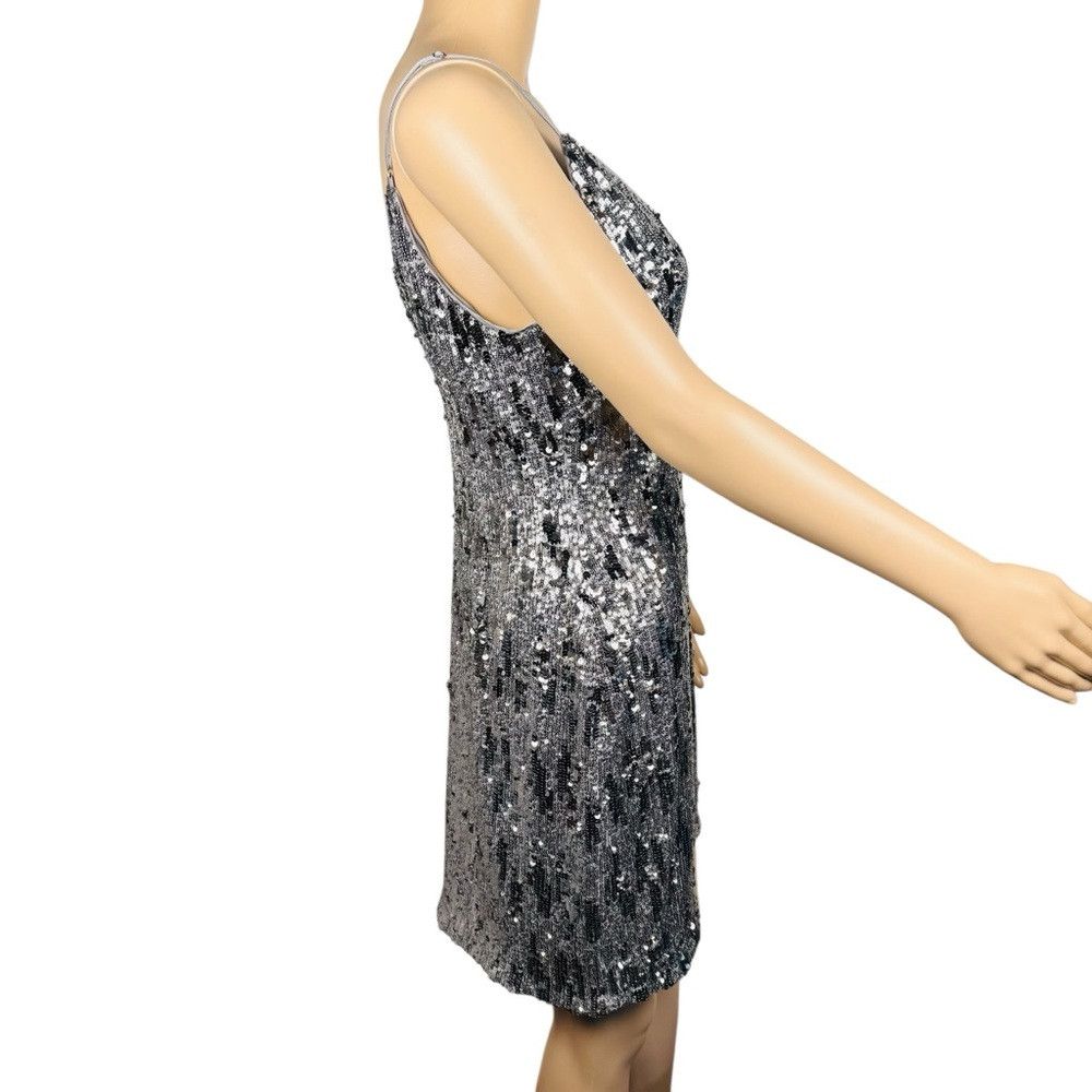 Ramy Brook NWT New $495 Ramy Brook Silver Sequin Lila Mini Dress Size Size M / US 6-8 / IT 42-44 - 3 Thumbnail