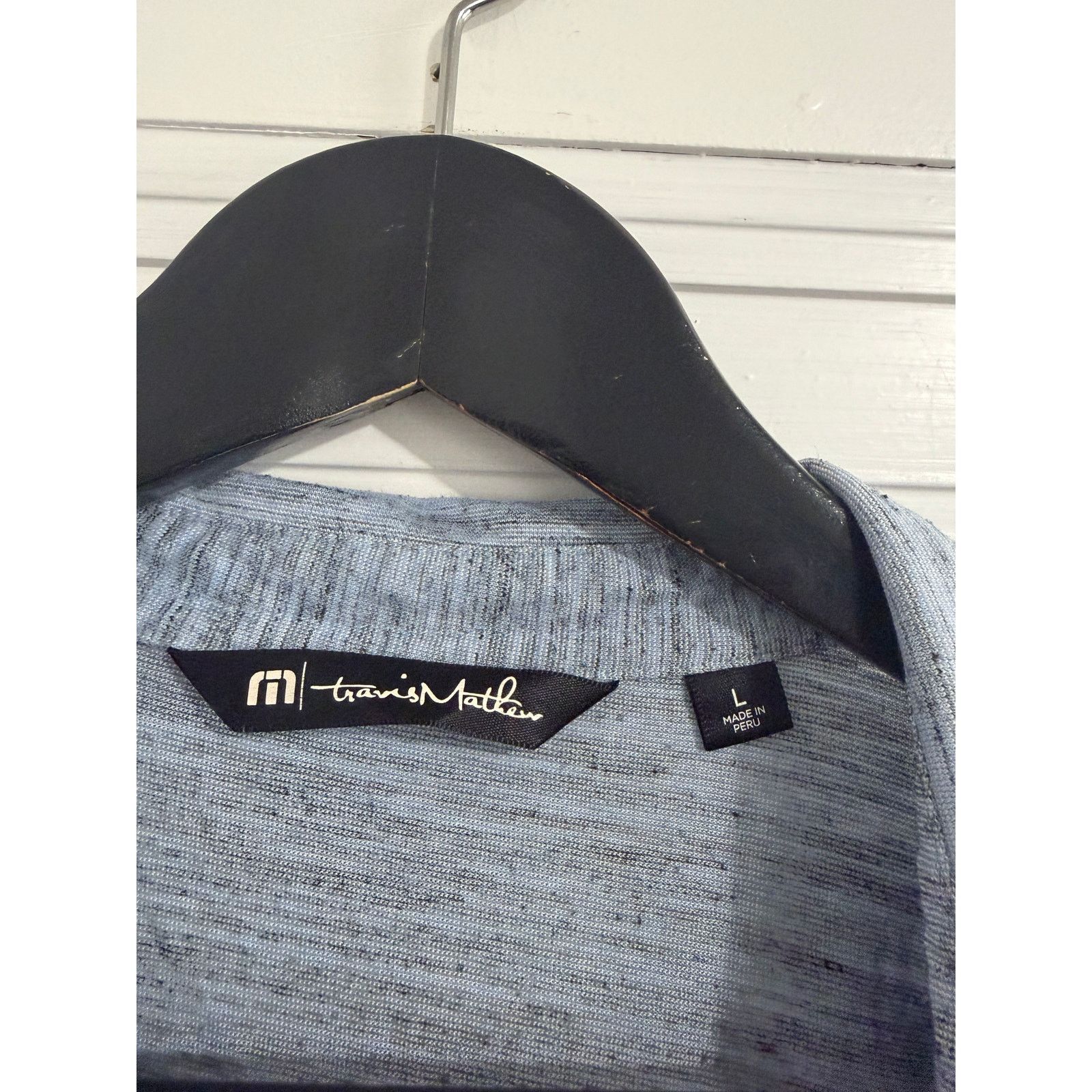 TravisMathew TravisMathew Blue-Gray Golf Polo Men's Size Large Size US L / EU 52-54 / 3 - 3 Thumbnail