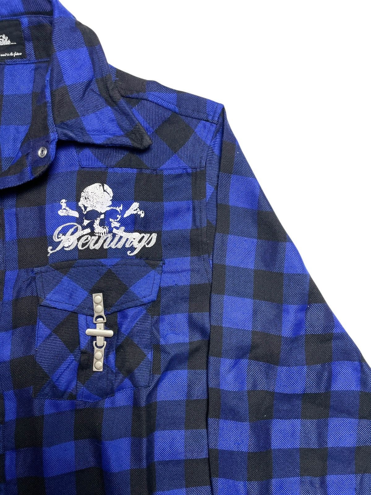 KMRii 2000’s Berning Sho - Vkei Style Poem Skull Logo Button Shirt Size US M / EU 48-50 / 2 - 7 Thumbnail