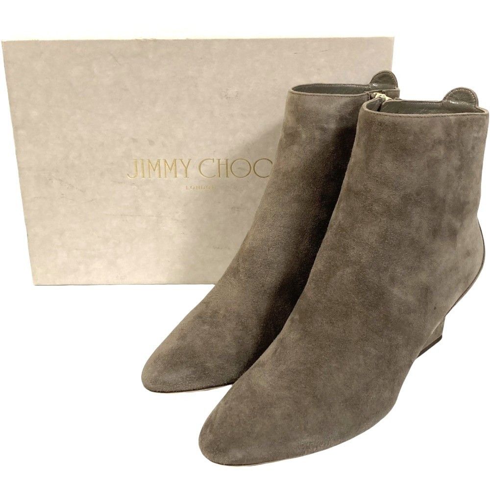 Jimmy Choo JIMMY CHOO BILLIE 65 Suede Short Boots Leather Shoes DUTY FREE for USA