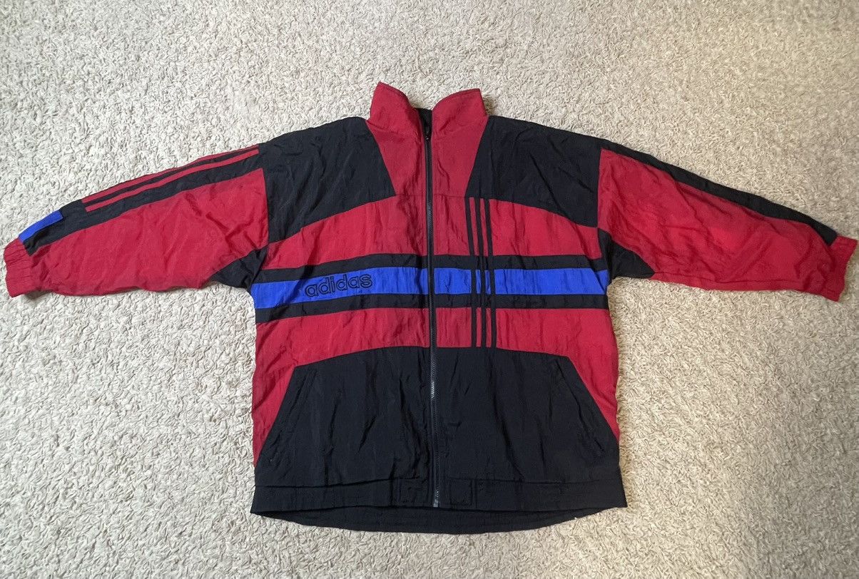 Adidas × Vintage Adidas Vintage Nylon Track Jacket 90s Size US XL / EU 56 / 4 - 1 Thumbnail