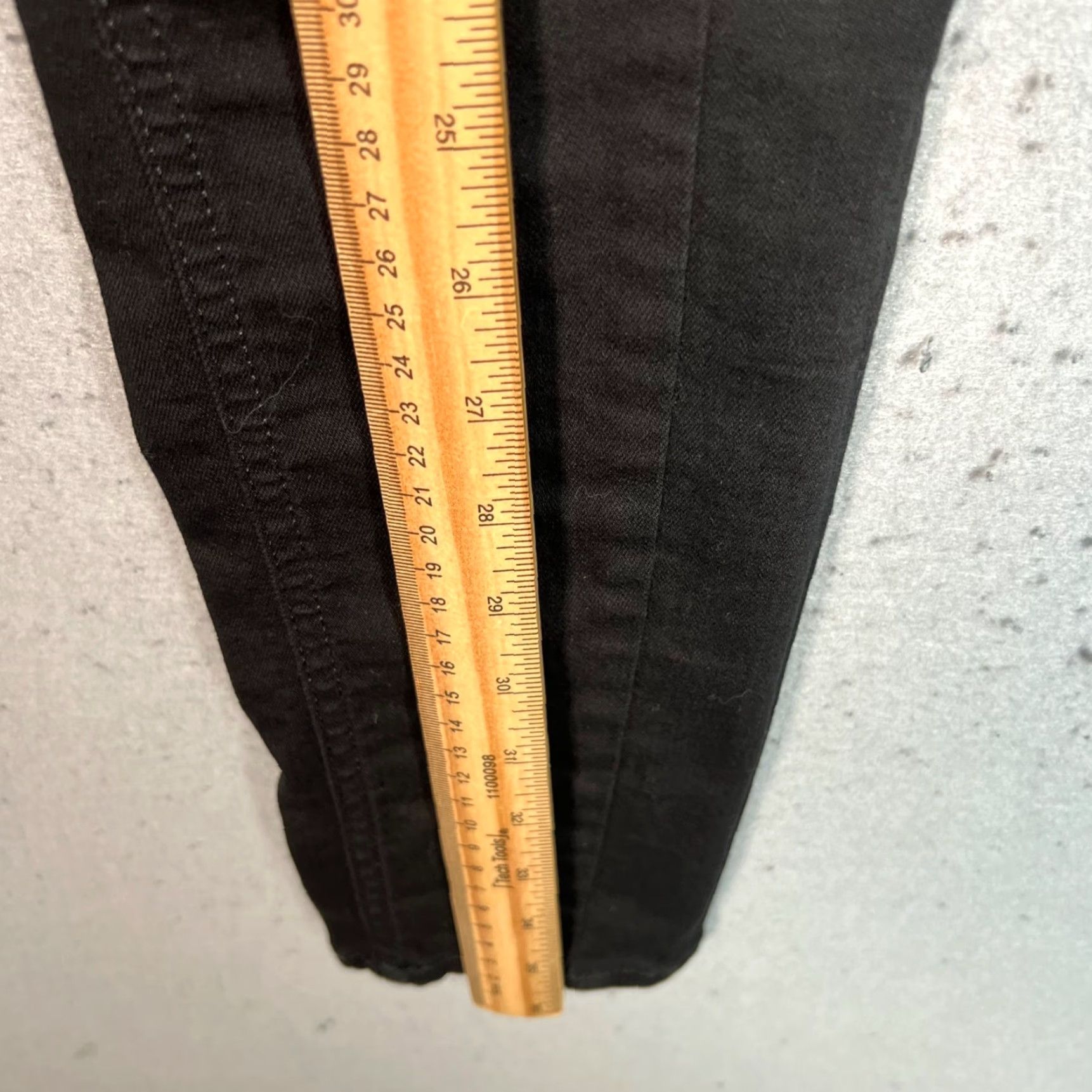 Reiss Reiss Jeans Womens Black Skinny Fit Size 25 Cotton Blend Denim 5-Pocket Stretch Size 42" / US 20 - 6 Thumbnail