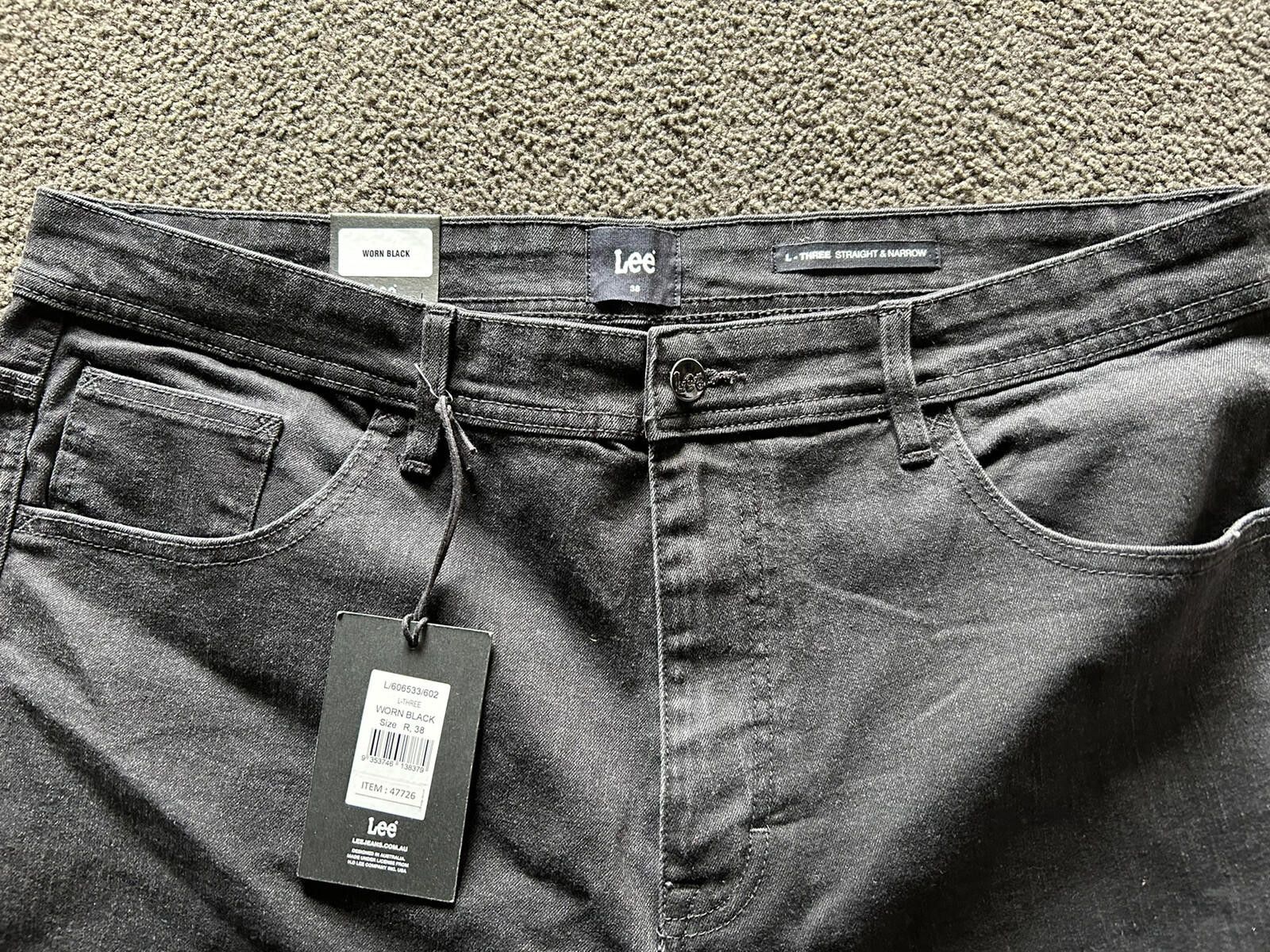 Lee Lee Jeans Straight & Narrow Black NEW - Size R 38x32 $159.95 Size US 38 / EU 54 - 9 Thumbnail