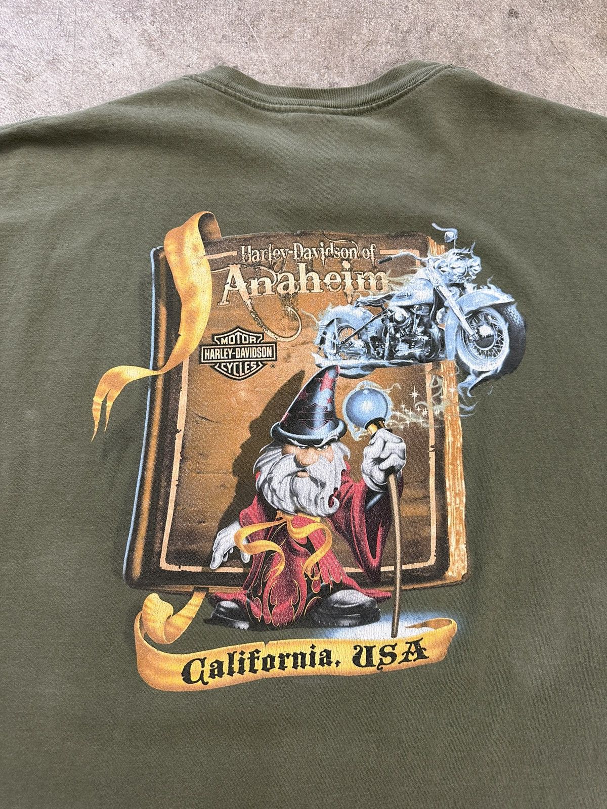 Harley Davidson Crazy Y2K Harley Davidson Anaheim Motorcycle Biker T-Shirt Size US XL / EU 56 / 4 - 6 Thumbnail