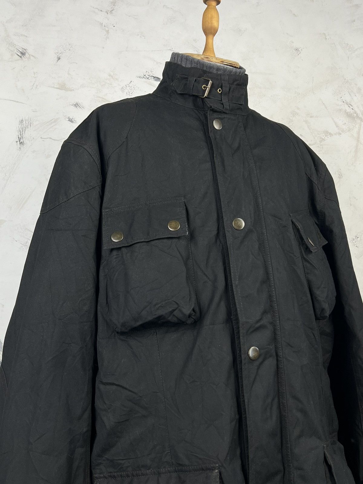 Vintage Vintage Richa Motorcycle Waxed Jacket Padded Riding Coat 5XL Size US XXL / EU 58 / 5 - 5 Thumbnail
