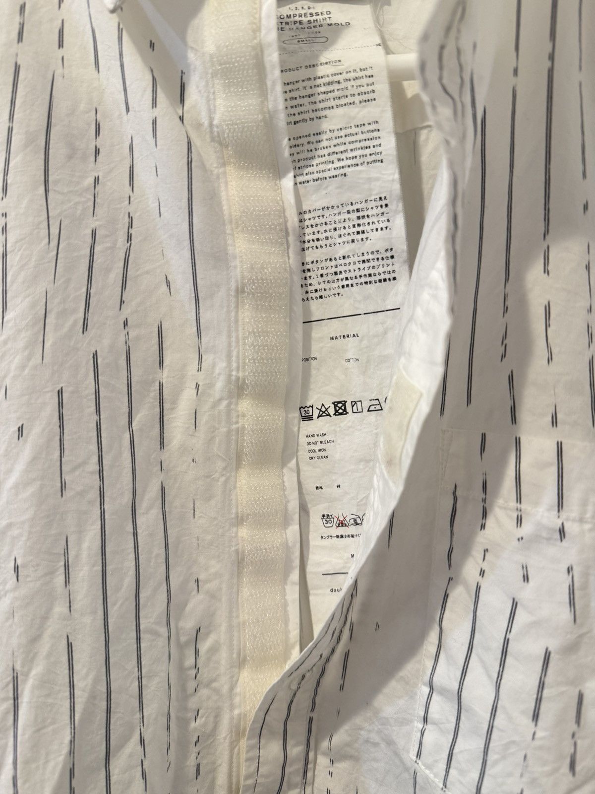 Doublet Doublet White Striped Customizable Velcro Shirt Size US S / EU 44-46 / 1 - 6 Thumbnail