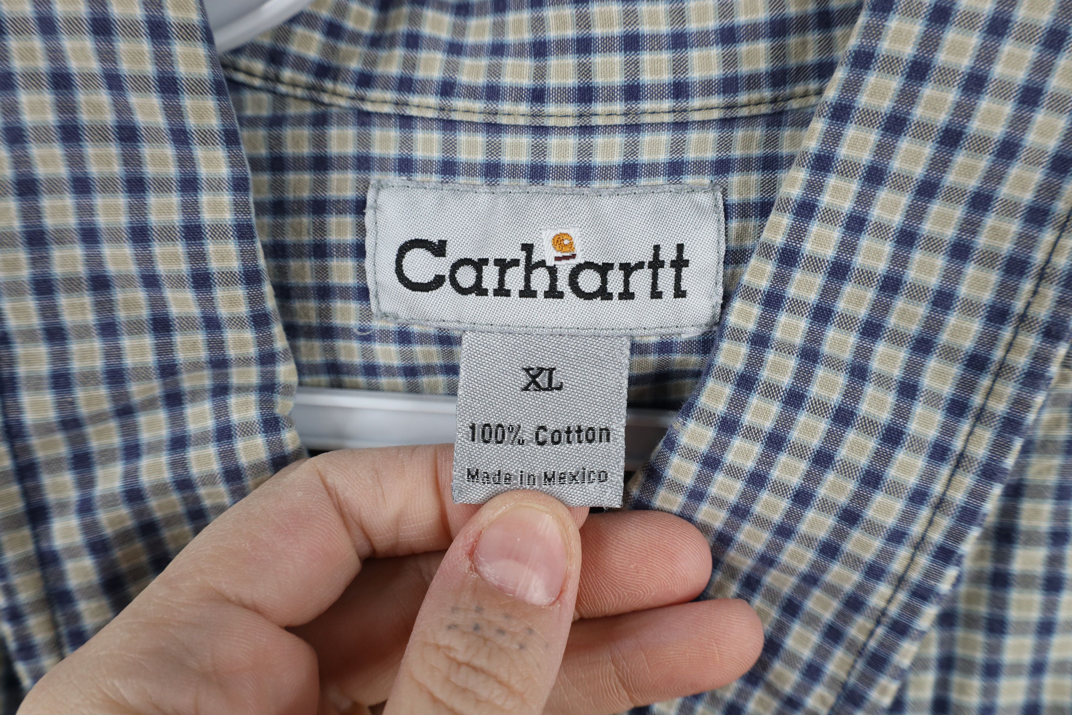 Carhartt × Vintage Vintage Carhartt Short Sleeve Collared Button Down Shirt Size US XL / EU 56 / 4 - 6 Thumbnail