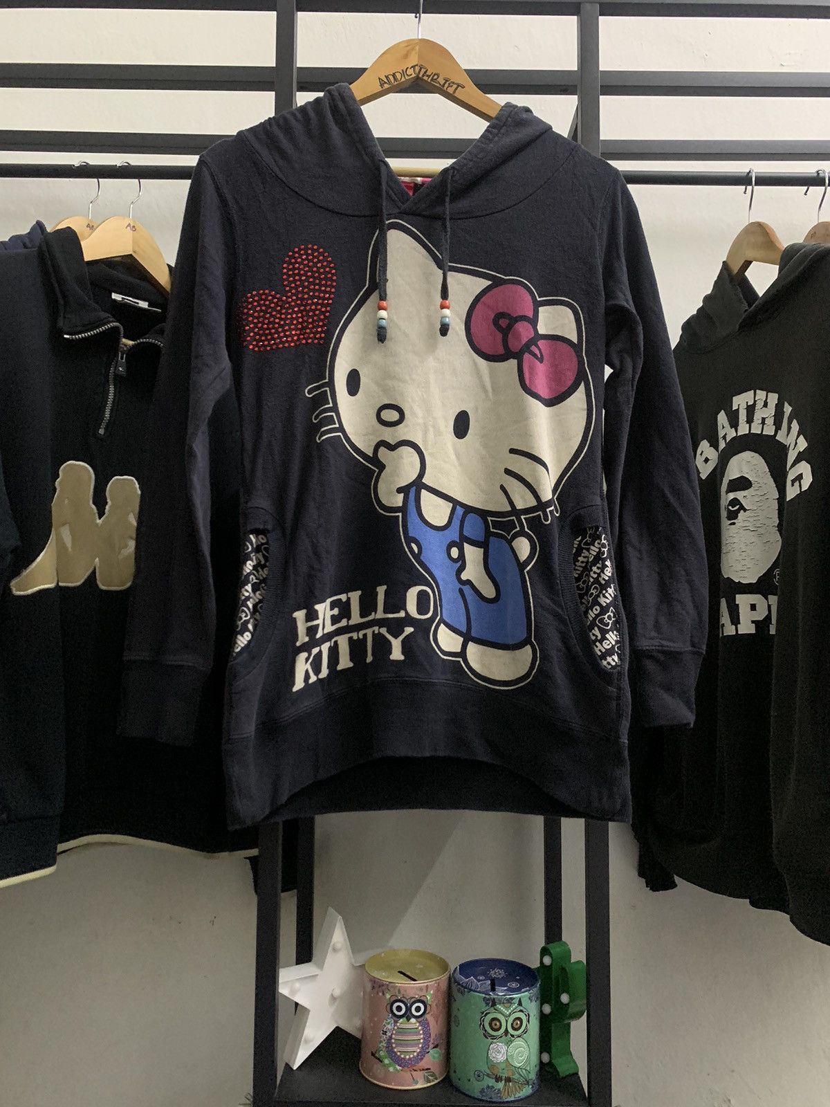 Cartoon Network × Japanese Brand × Vintage VINTAGE HELLO KITTY BIG PRINT HOODIE Size US M / EU 48-50 / 2 - 1 Thumbnail