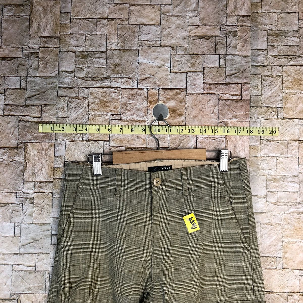 Beams Plus Beams Grey Checkred Cargo Multipocket Pants #A584 Size US 31 - 4 Thumbnail