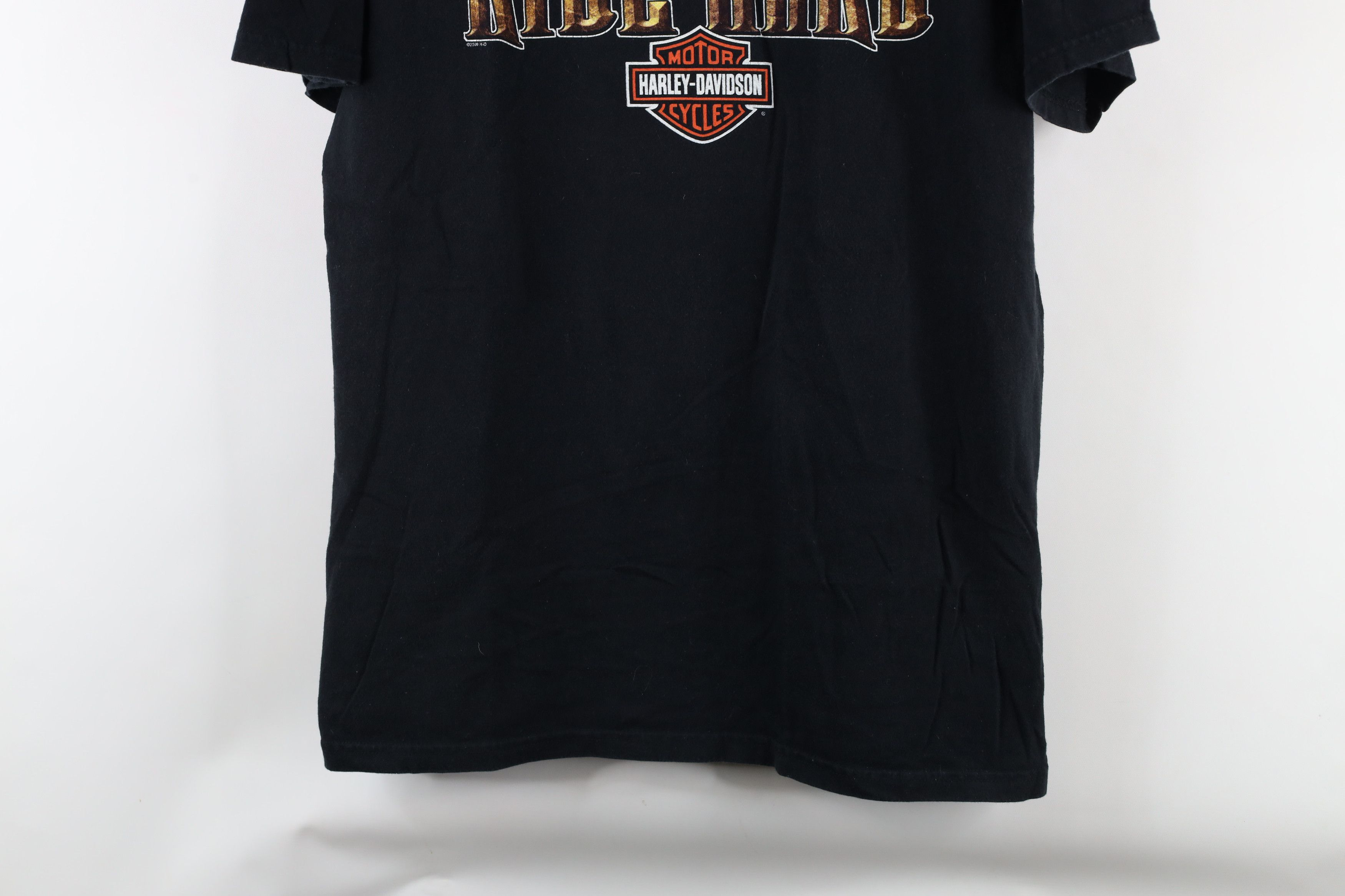 Harley Davidson × Vintage Vintage Y2K Harley Davidson Free Ride Hard Boston T-Shirt Size US L / EU 52-54 / 3 - 3 Thumbnail