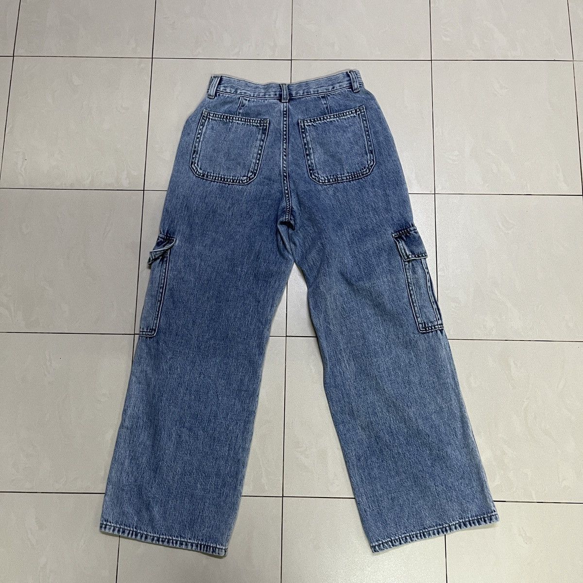 GU GU Baggy Cargo Jeans Size 28" / US 6 / IT 42 - 7 Thumbnail