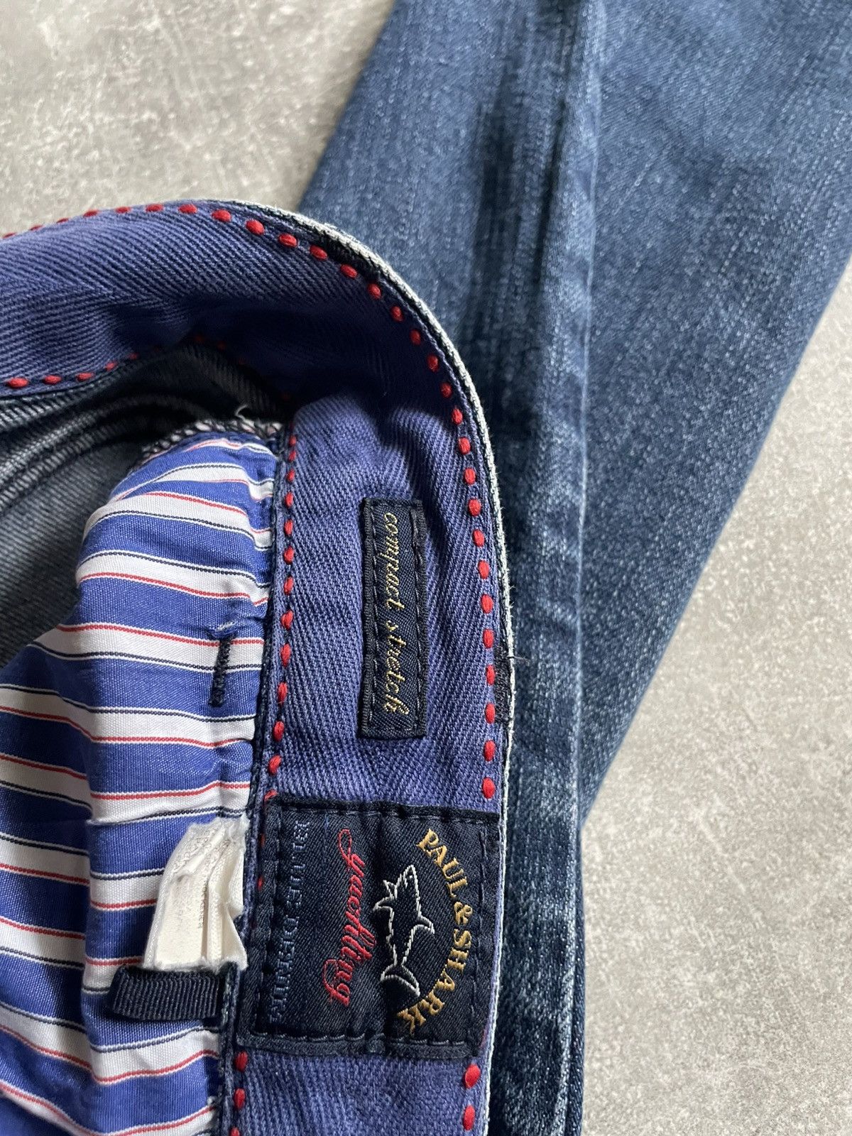 Paul & Shark Luxury Paul Shark Blue Logo Denim Jeans pants old money sea Size US 36 / EU 52 - 11 Thumbnail