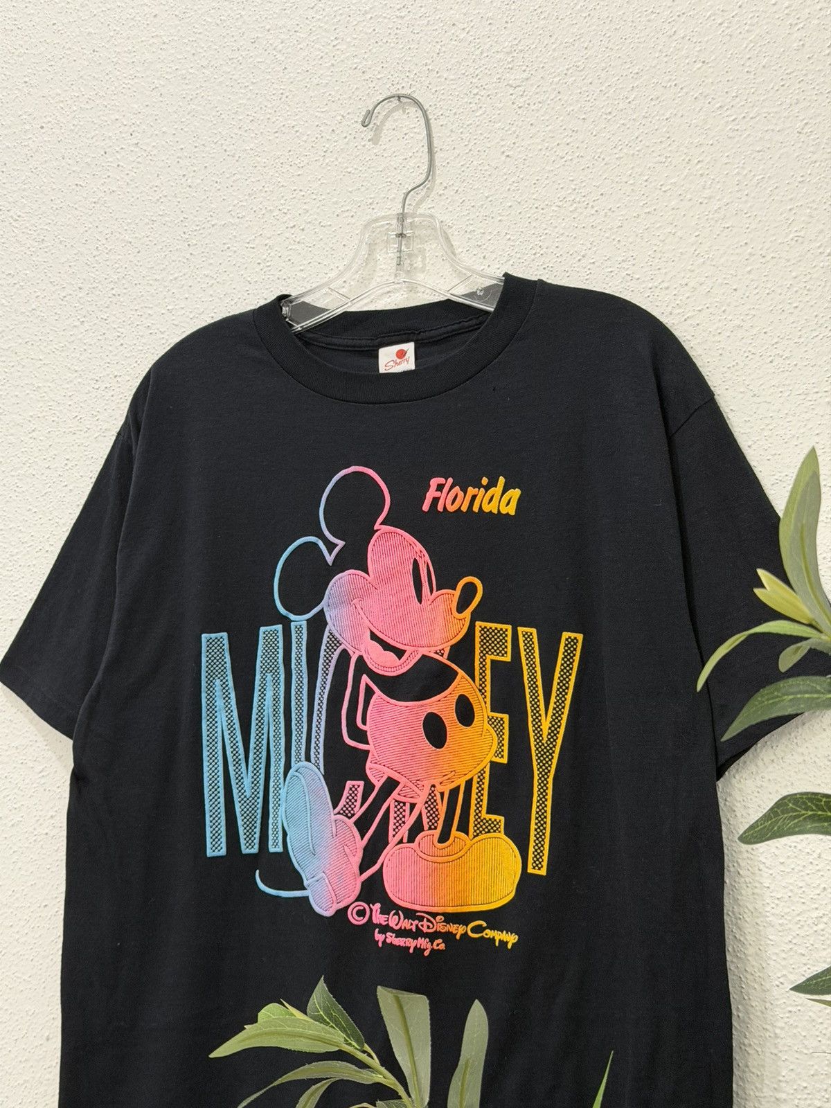 Disney Vintage 80s Mickey Mouse Florida Large Walt Disney DSWoT USA Size US L / EU 52-54 / 3 - 3 Thumbnail