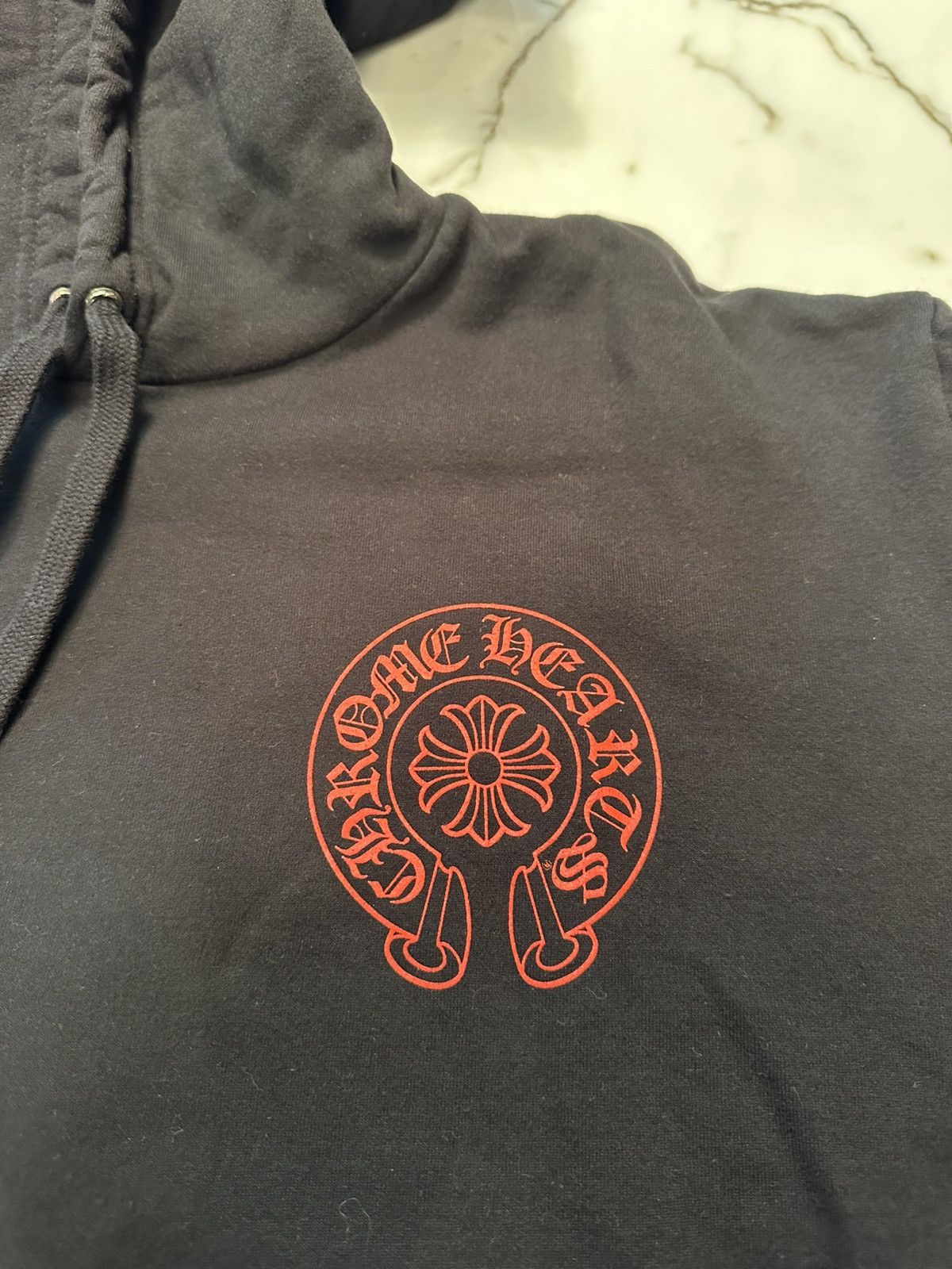 Chrome Hearts Chrome Hearts Online Exclusive Horseshoe Hoodie Black Red Size US XL / EU 56 / 4 - 2 Thumbnail