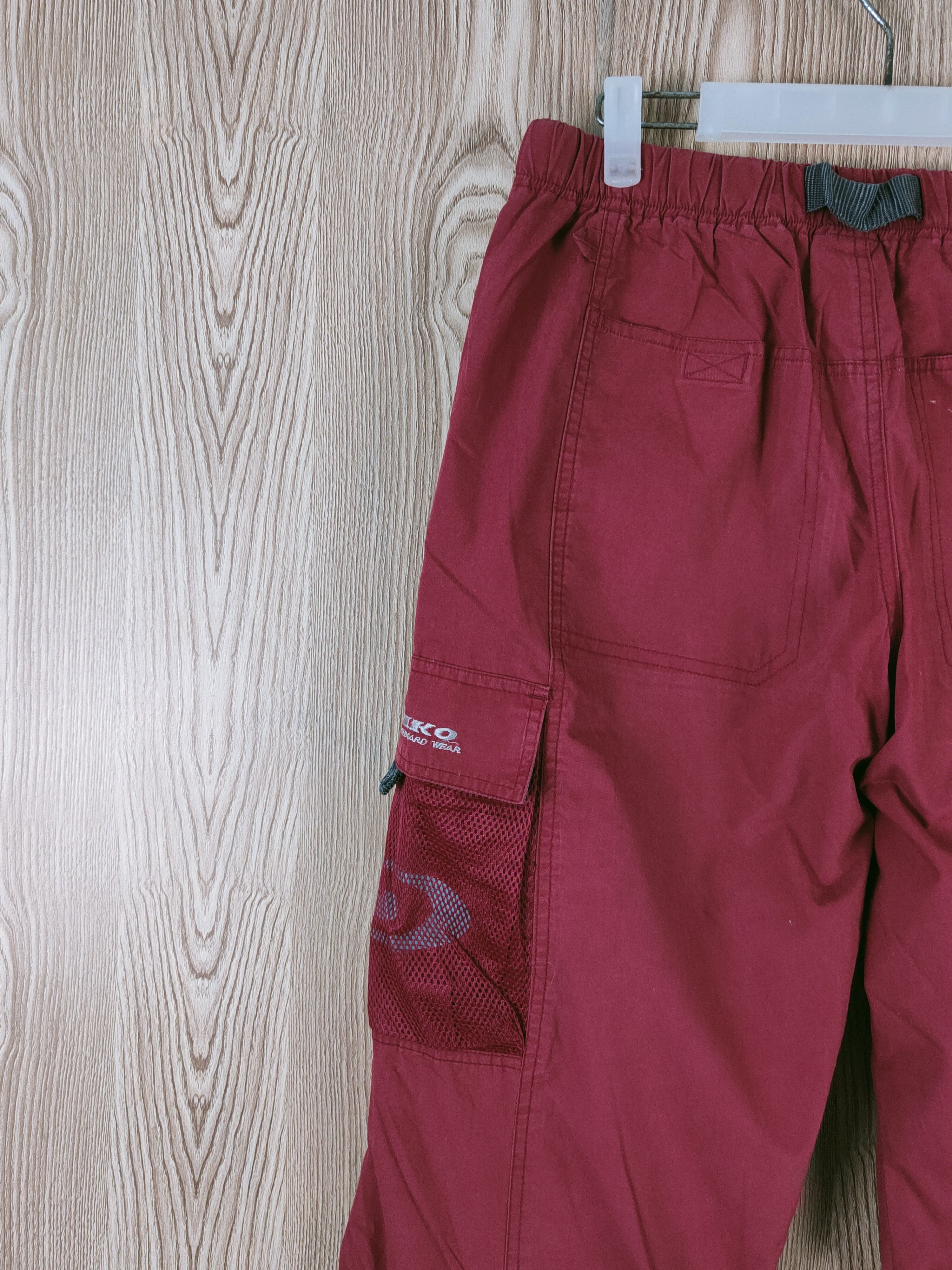 Japanese Brand Piko Red Multipocket sportwear surf Sweatpants #W391 Size US 31 - 10 Thumbnail