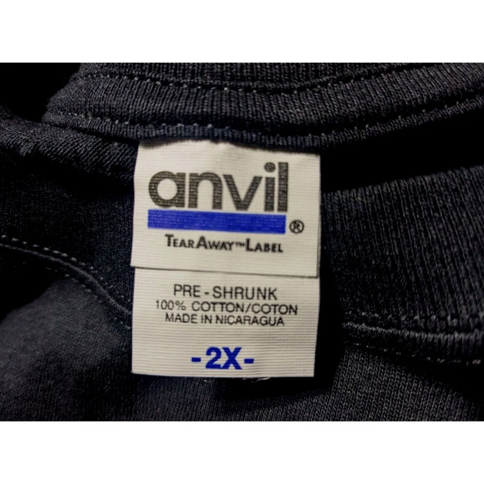 Anvil VINTAGE ANVIL Doobie Brothers 2010 Concert Tour Band T-Shirt Sz. 2X Mens Black Cotton Short Sleeve Crew Neck 2XL 2010-2019 Size US XXL / EU 58 / 5 - 6 Thumbnail