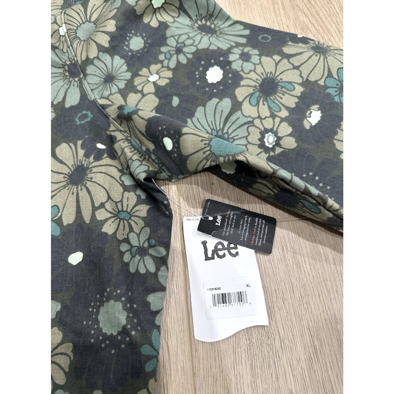 Lee Lee Heritage Chetopa Twill Workwear Jacket Mens XL Floral Green NWT Size US XL / EU 56 / 4 - 5 Thumbnail