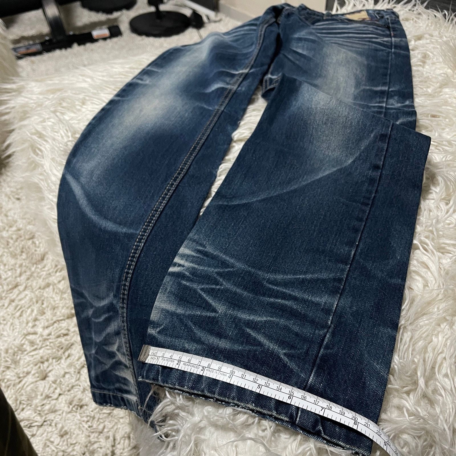 If Six Was Nine Vintage Faded Wash Japanese Brand Low-rise Denim Jeans Blue Size 28" / US 6 / IT 42 - 13 Thumbnail