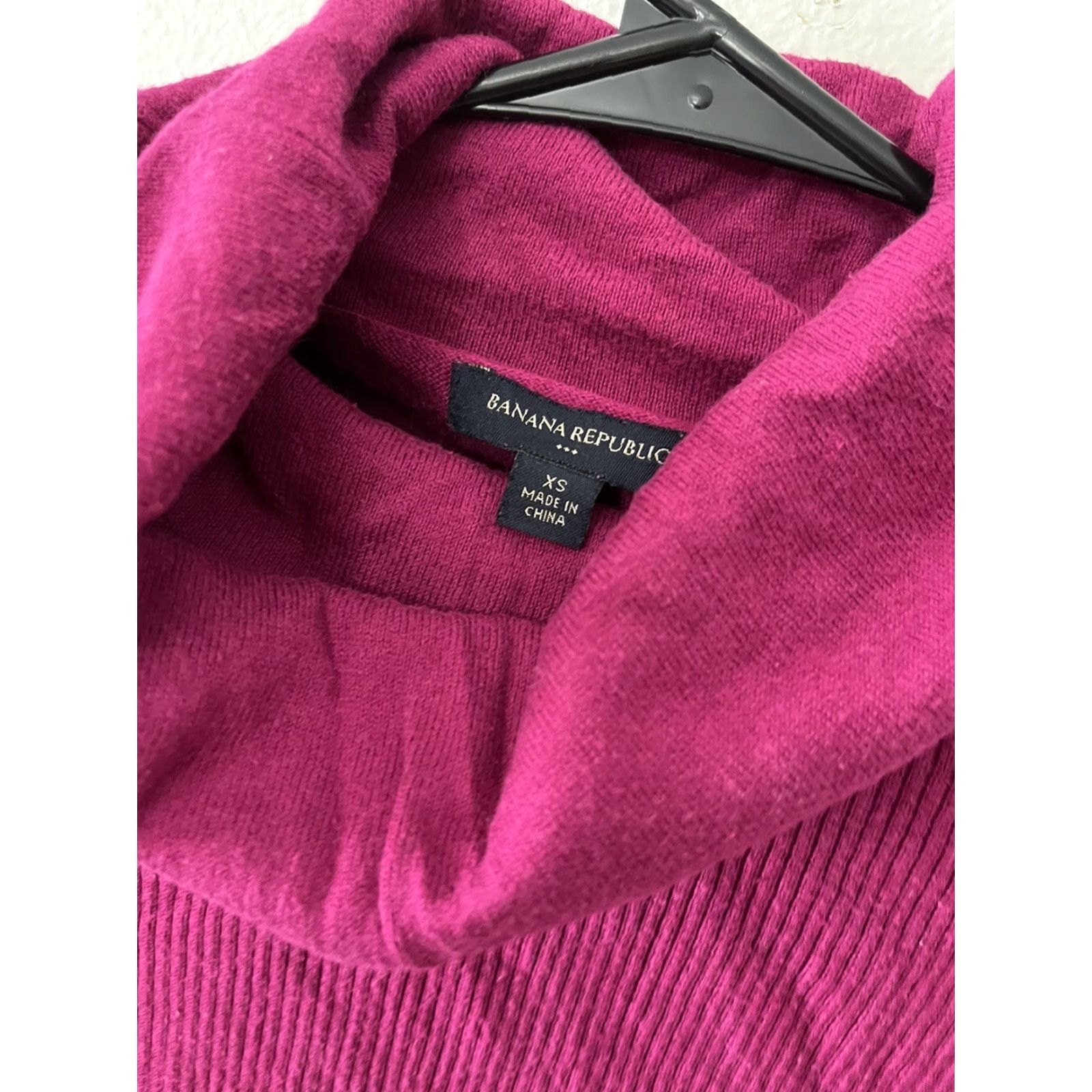 Banana Republic Banana Republic Pink Turtleneck Cotton Sweater Women XS - VGUC Pullover Knits Size XS / US 0-2 / IT 36-38 - 3 Thumbnail