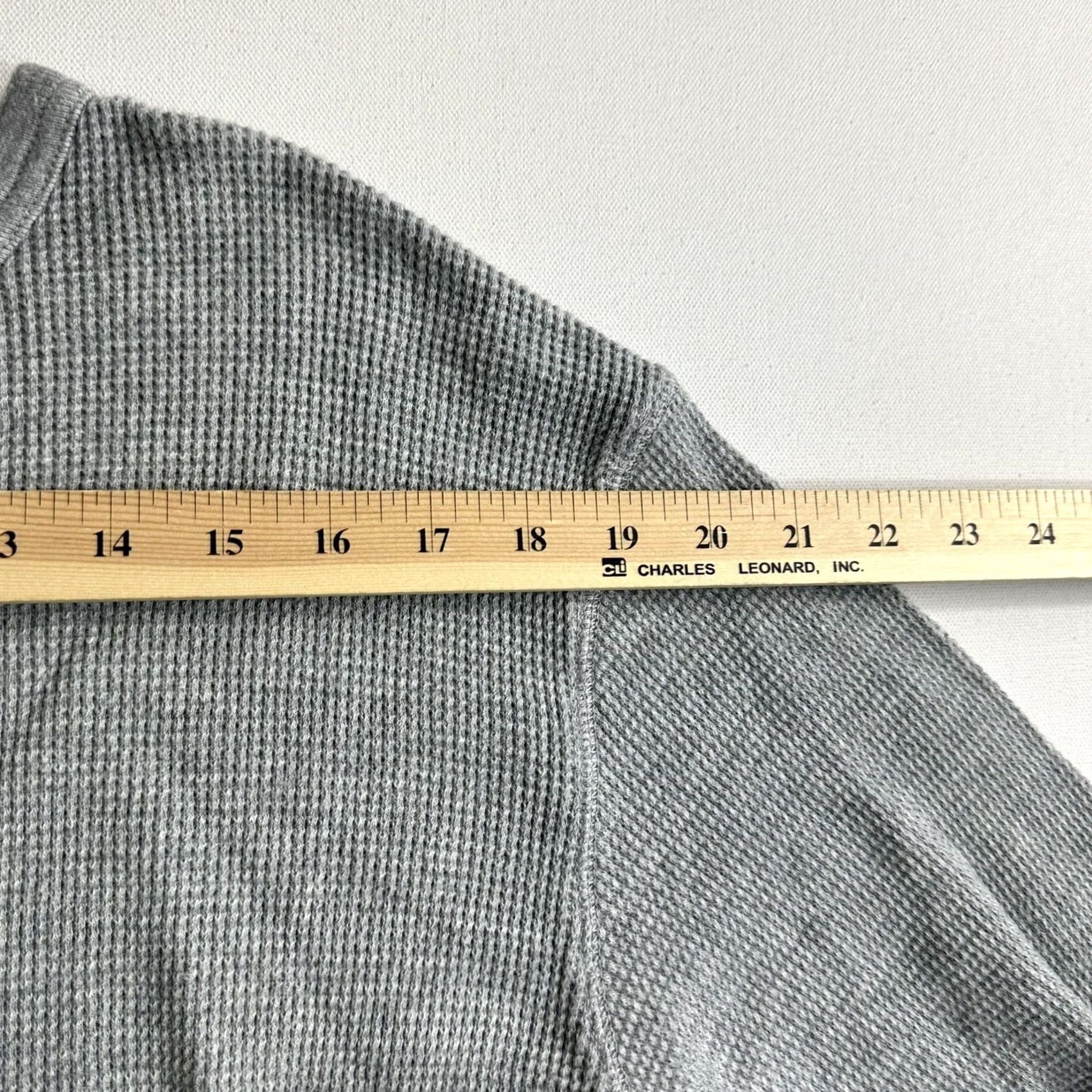 Tommy Hilfiger Tommy Hilfiger Waffle Thermal Knit Shirt Pullover Large Gray Long Sleeve Mens Size US L / EU 52-54 / 3 - 7 Thumbnail