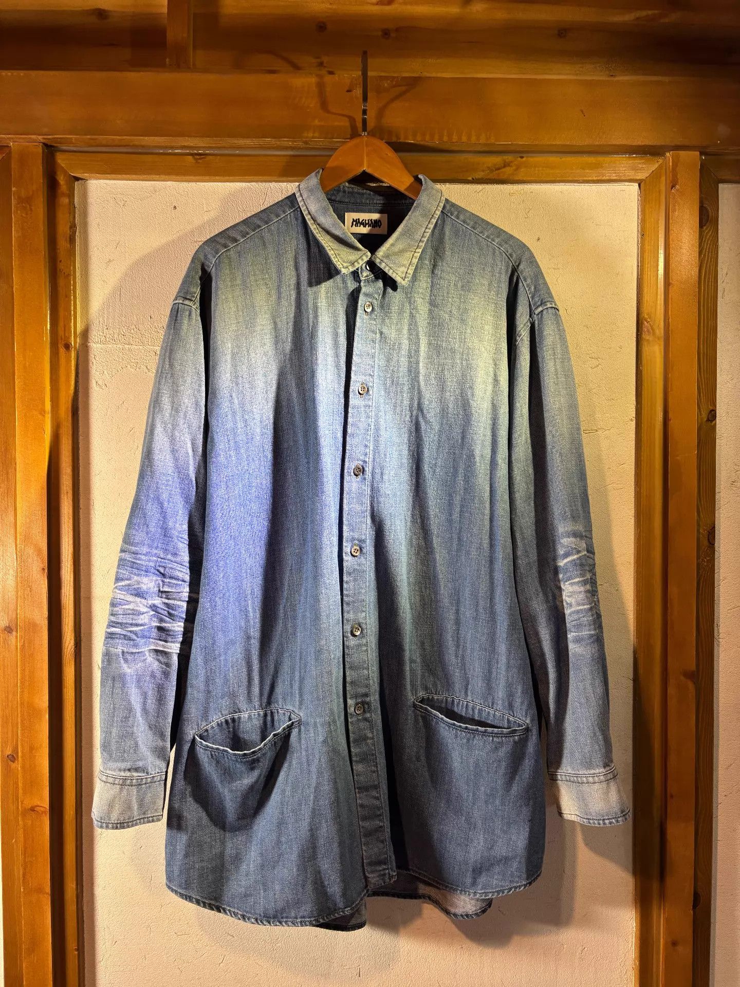 Magliano Magliano 23AW Vintage Distressed Denim Shirt Jacket M Size US M / EU 48-50 / 2 - 1 Thumbnail