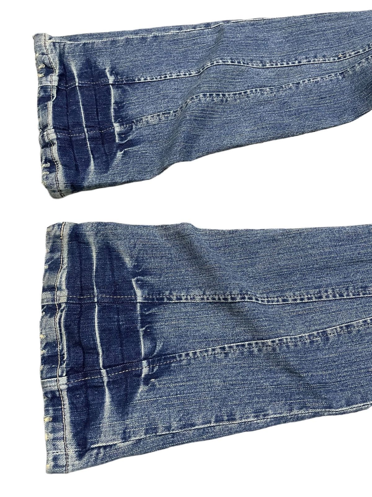 Hysteric Glamour AFT Japan Asymmetrical Cargo Flared Jeans Size 27" / US 4 / IT 40 - 14 Thumbnail