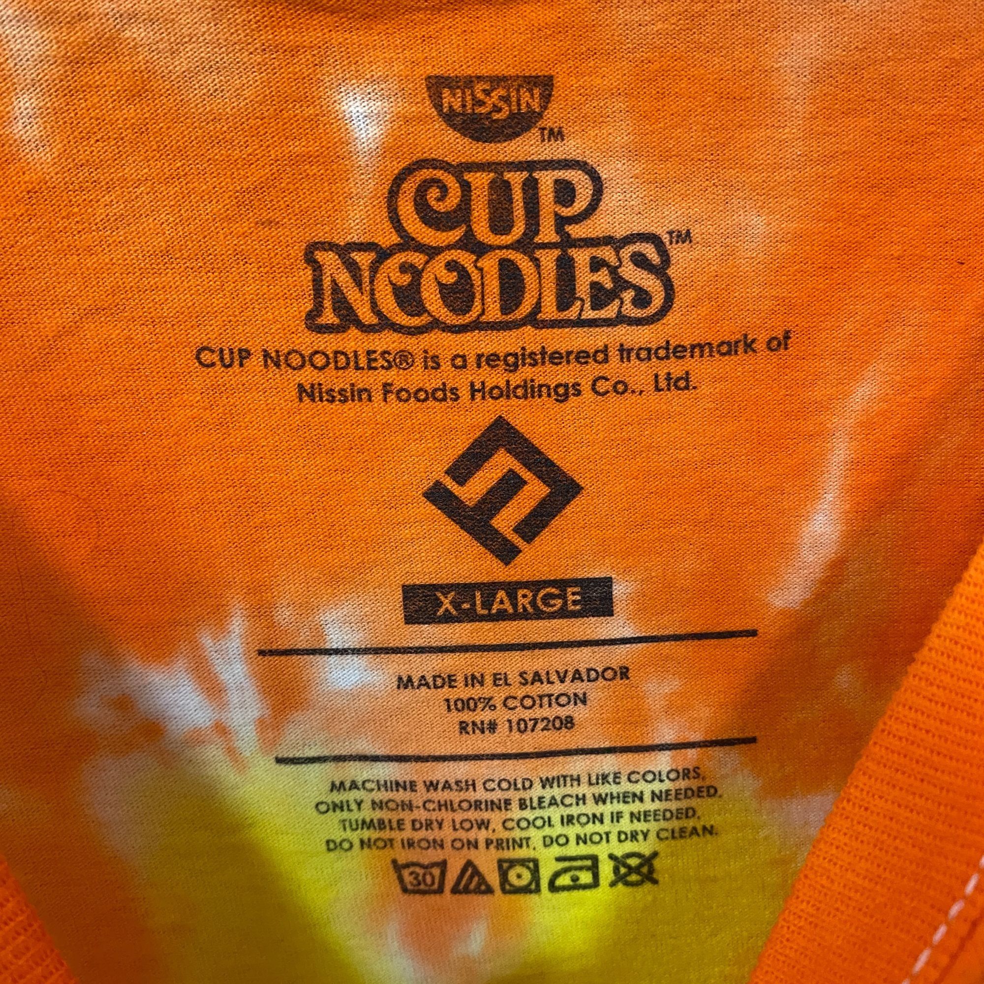 Nissan Nissin Cup Noodles More Than Soup Spicy Promo Tie Dye T-Shir Size US XL / EU 56 / 4 - 4 Thumbnail