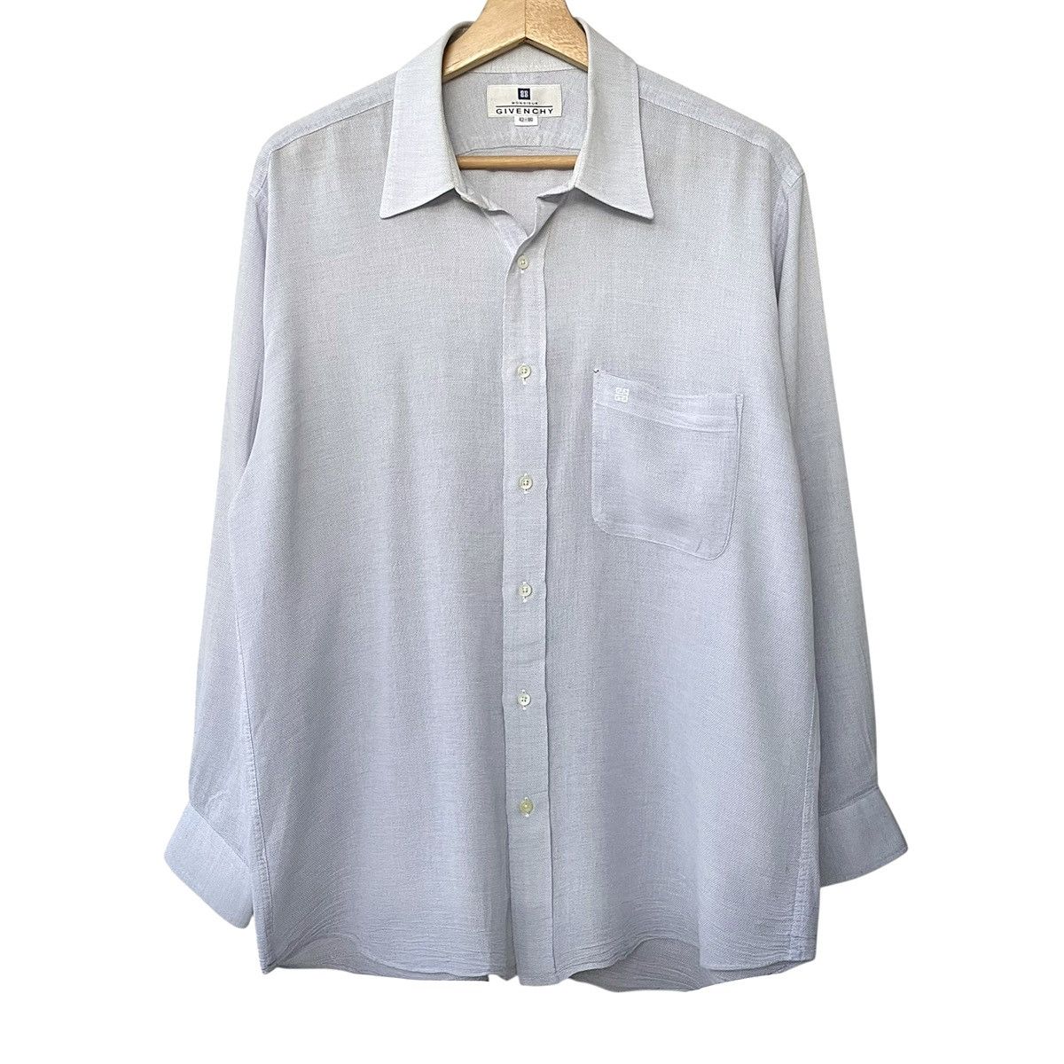 Givenchy Givenchy Monsieur Paris Light Cotton Button Up Shirt Size US L / EU 52-54 / 3 - 1 Thumbnail