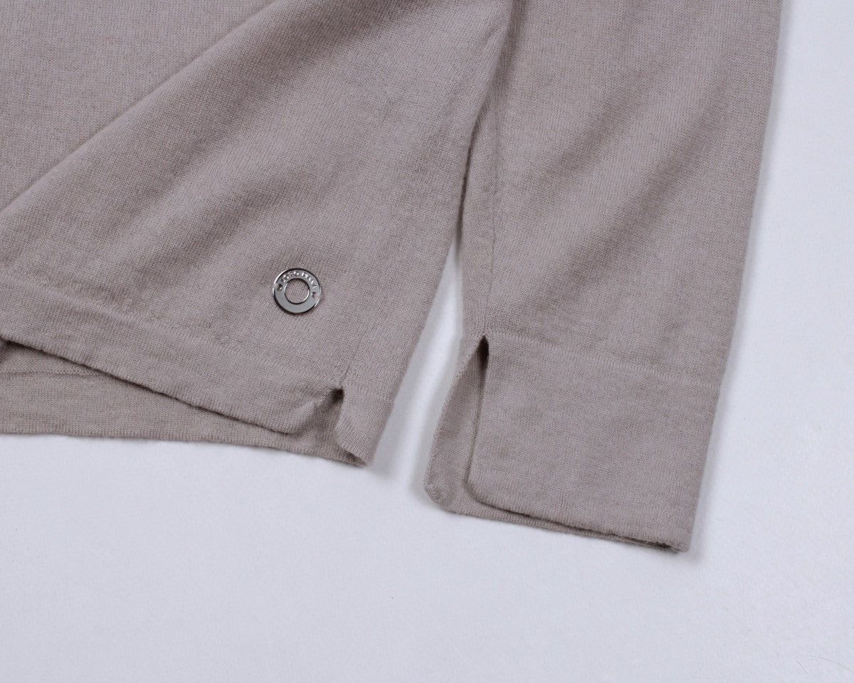Designer × Loro Piana LORO PIANA 100% Cashmere Logo Metal Beige Sweater Jumper Size M / US 6-8 / IT 42-44 - 12 Thumbnail
