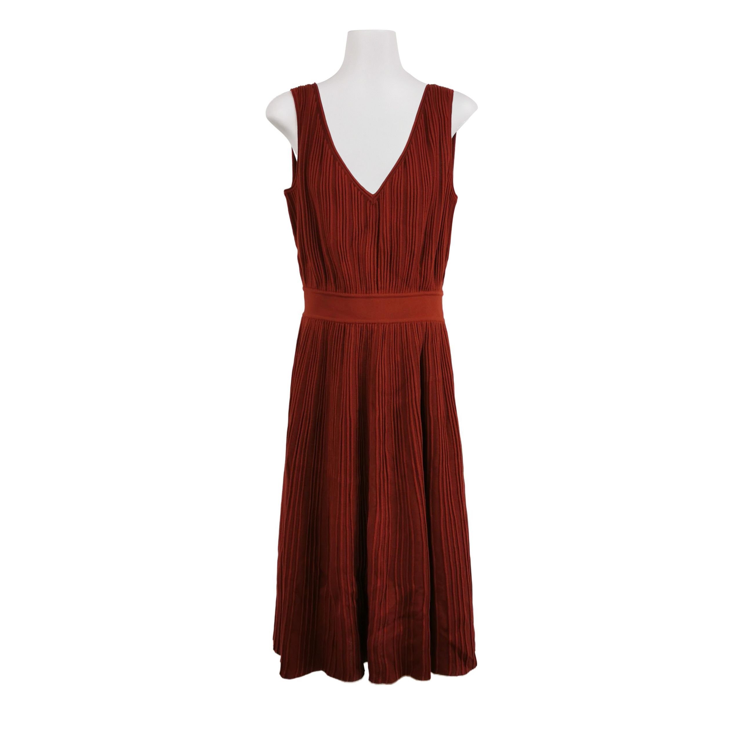 Loro Piana Loro Piana Pleated Silk Blend Midi Dress Size 46 Size L / US 10 / IT 46 - 1 Thumbnail