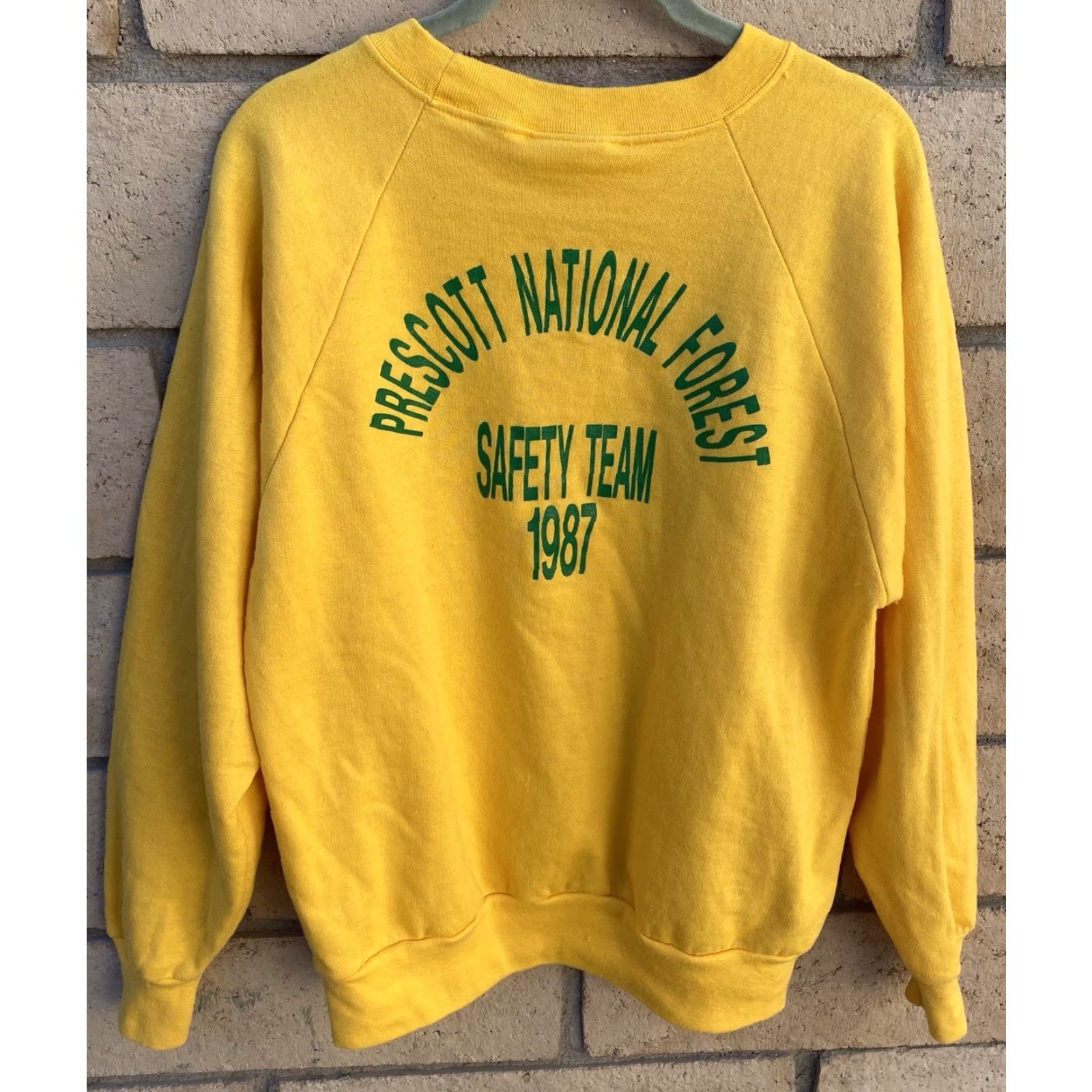 Vintage Vintage Prescott National Forest Safety Team Raglan Sweatshirt USFS Union Made L Size US L / EU 52-54 / 3 - 7 Thumbnail