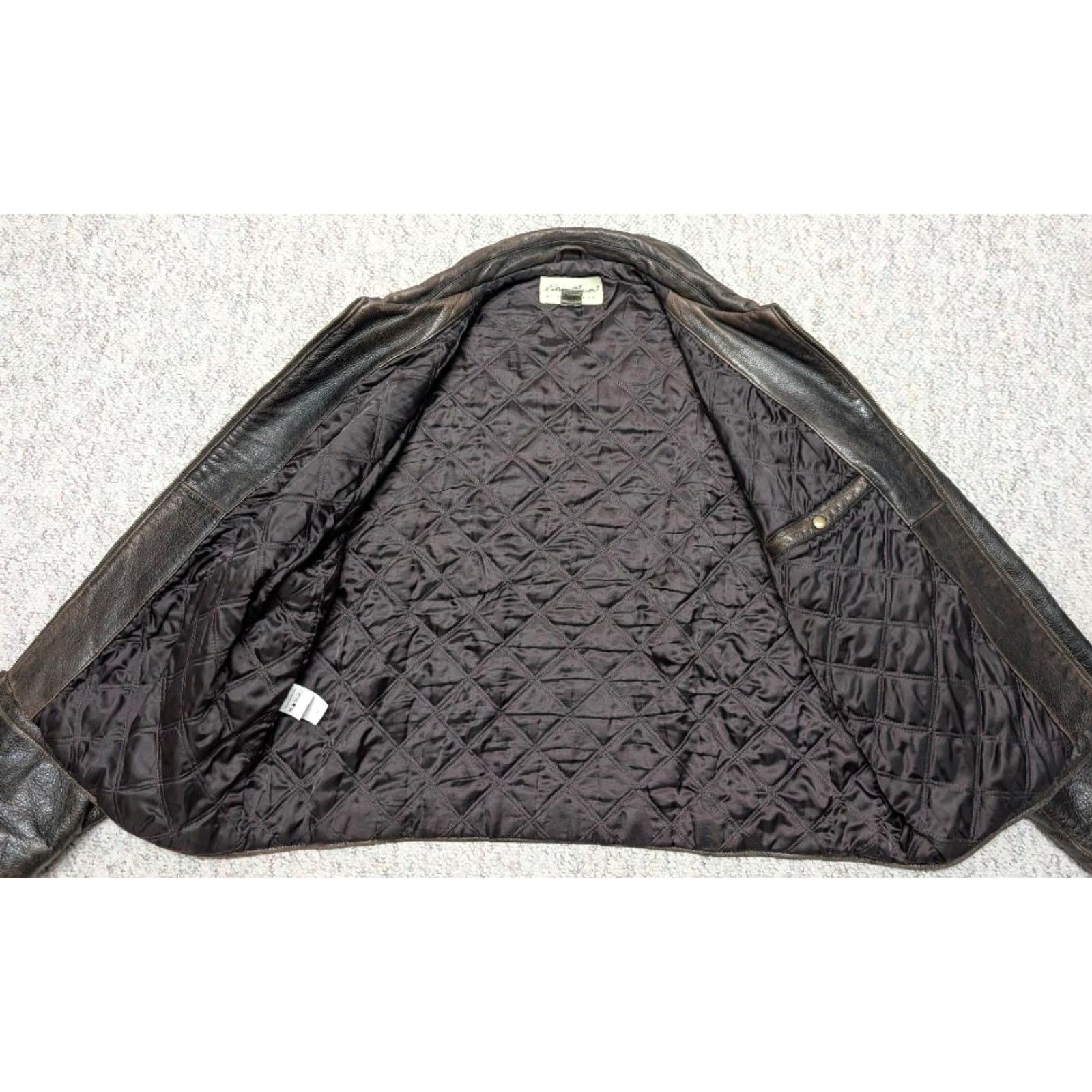 Eddie Bauer VINTAGE Eddie Bauer Leather BOMBER Jacket XL Brown, Loose Patina, Cowhide Leather, Mens, Zip, 46-48 Chest, 28" Length, 26" Pit, 22" Shoulder, 26" Arm Size US XL / EU 56 / 4 - 4 Thumbnail