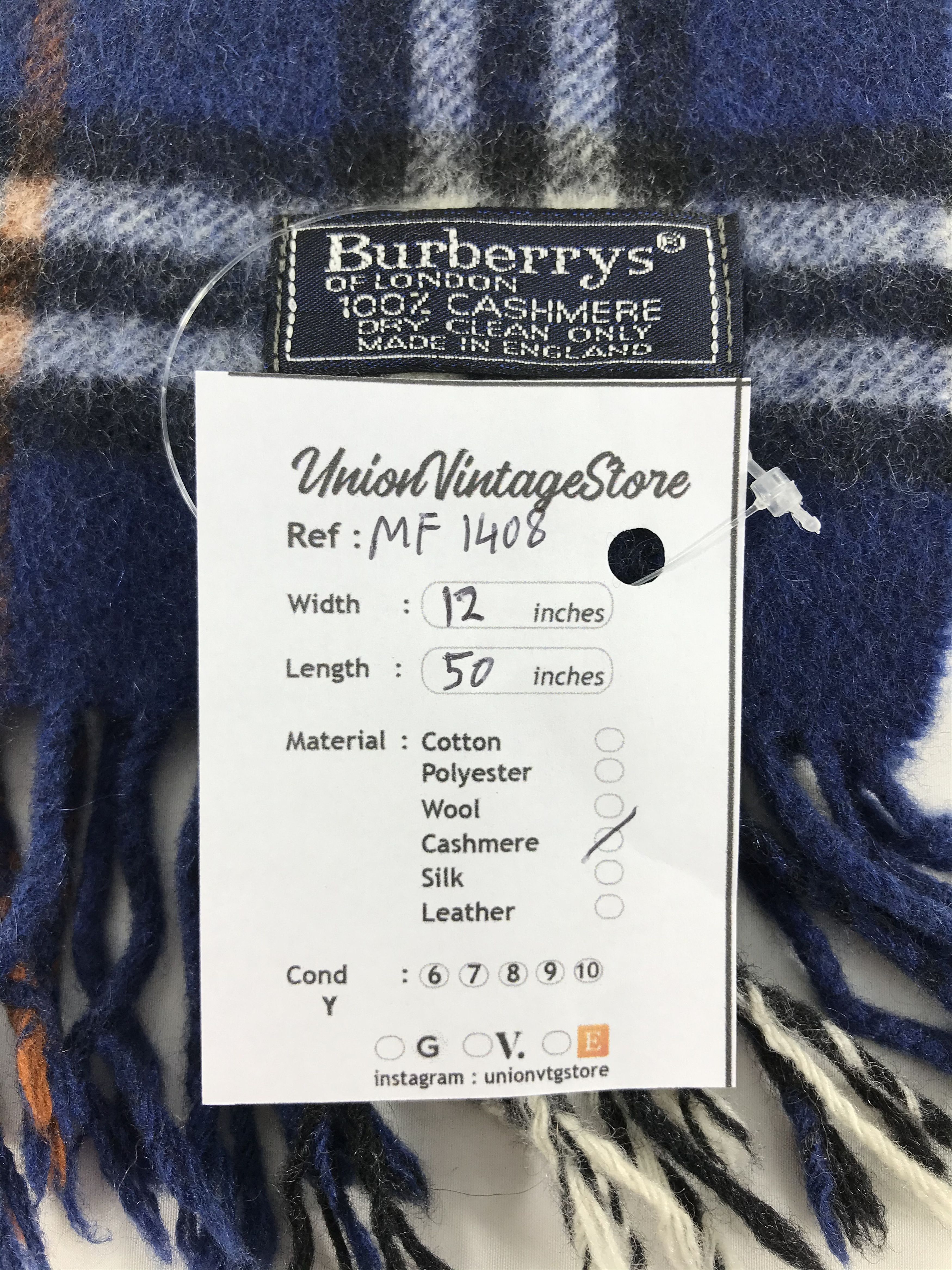 Burberry Vintage Burberry Scarf/Muffler/Neckwear MF1408 Size ONE SIZE - 4 Thumbnail