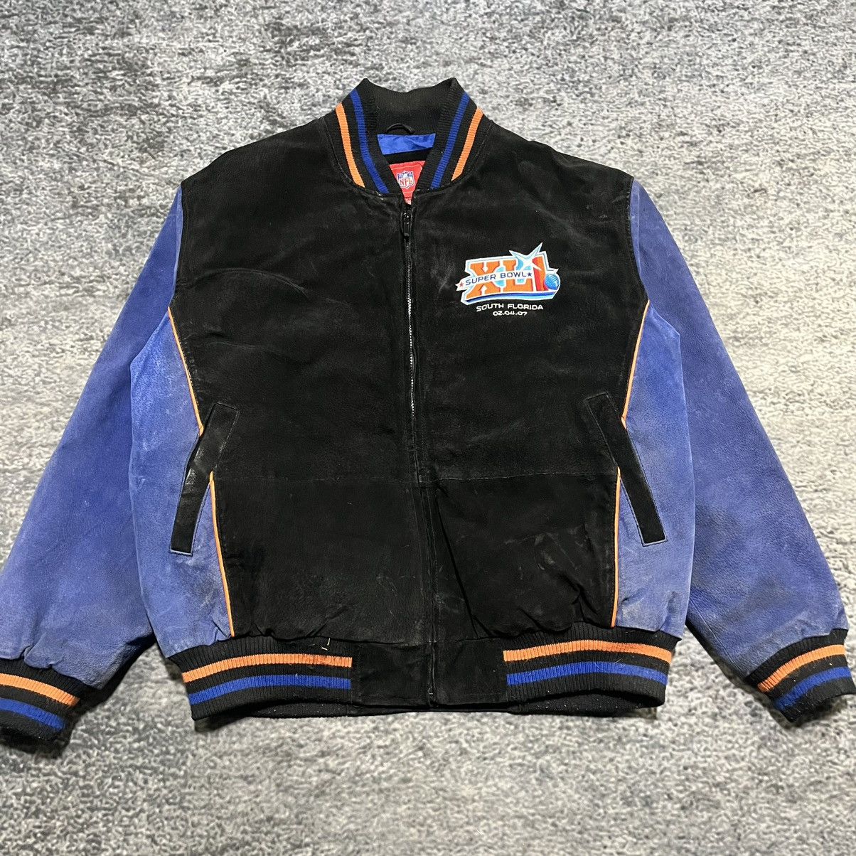 NFL Vintage 2007 Super XLI NFL Suede Leather Jacket Size XL Size US XL / EU 56 / 4 - 3 Thumbnail