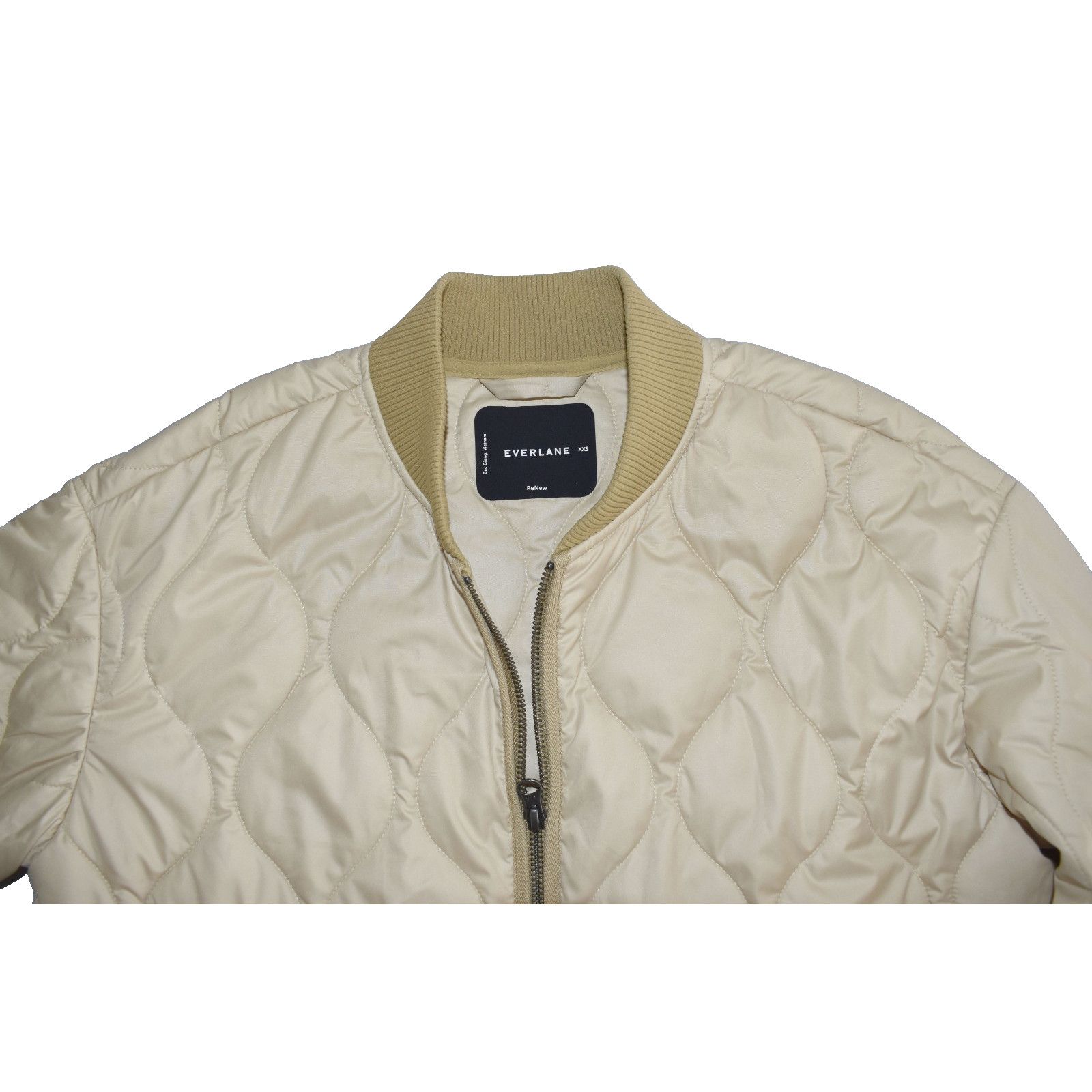 Everlane EVERLANE ReNew Gold/Tan Long Primaloft Puffer Jacket Sz XXS Size XXS / US 00 / IT 34 - 4 Thumbnail