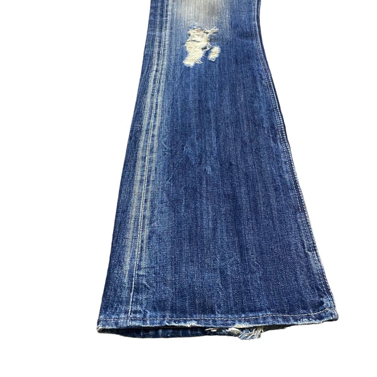 GOSTAR DE FUGA Fuga Denim Mud Oil Stained Flare Jeans Size US 31 - 9 Thumbnail