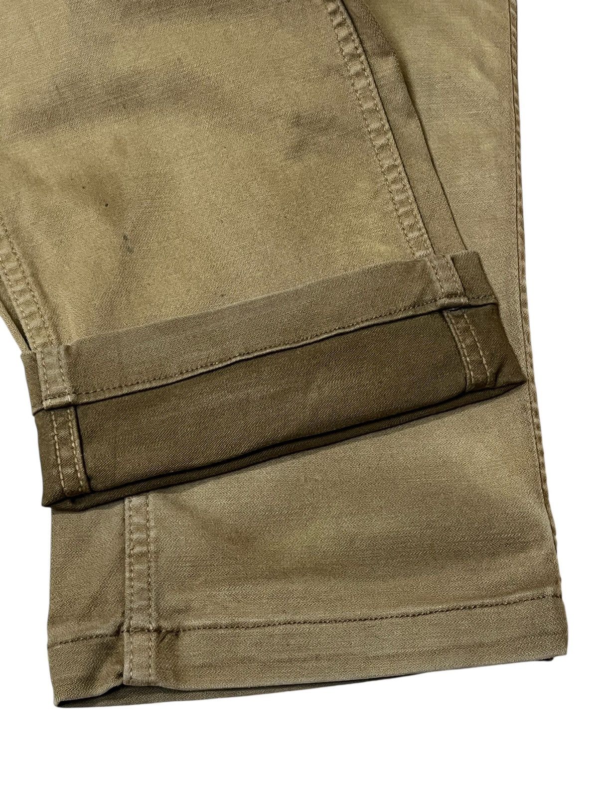 Johnbull Vintage JOHNBULL brown faded baker cargo pants Size US 35 - 15 Thumbnail