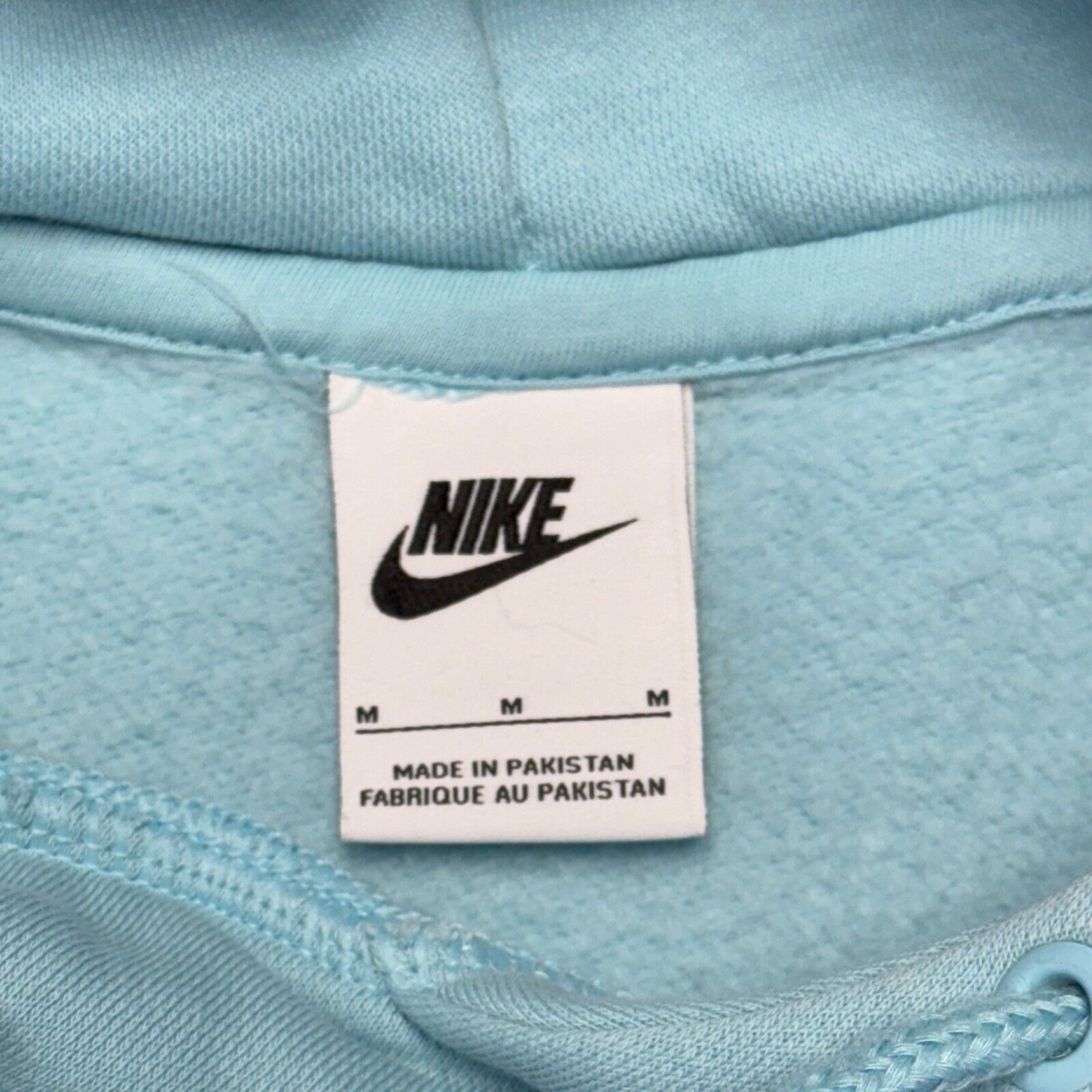Nike Nike Center Check Hoodie Adult Medium Blue Sweatshirt Size US M / EU 48-50 / 2 - 6 Thumbnail