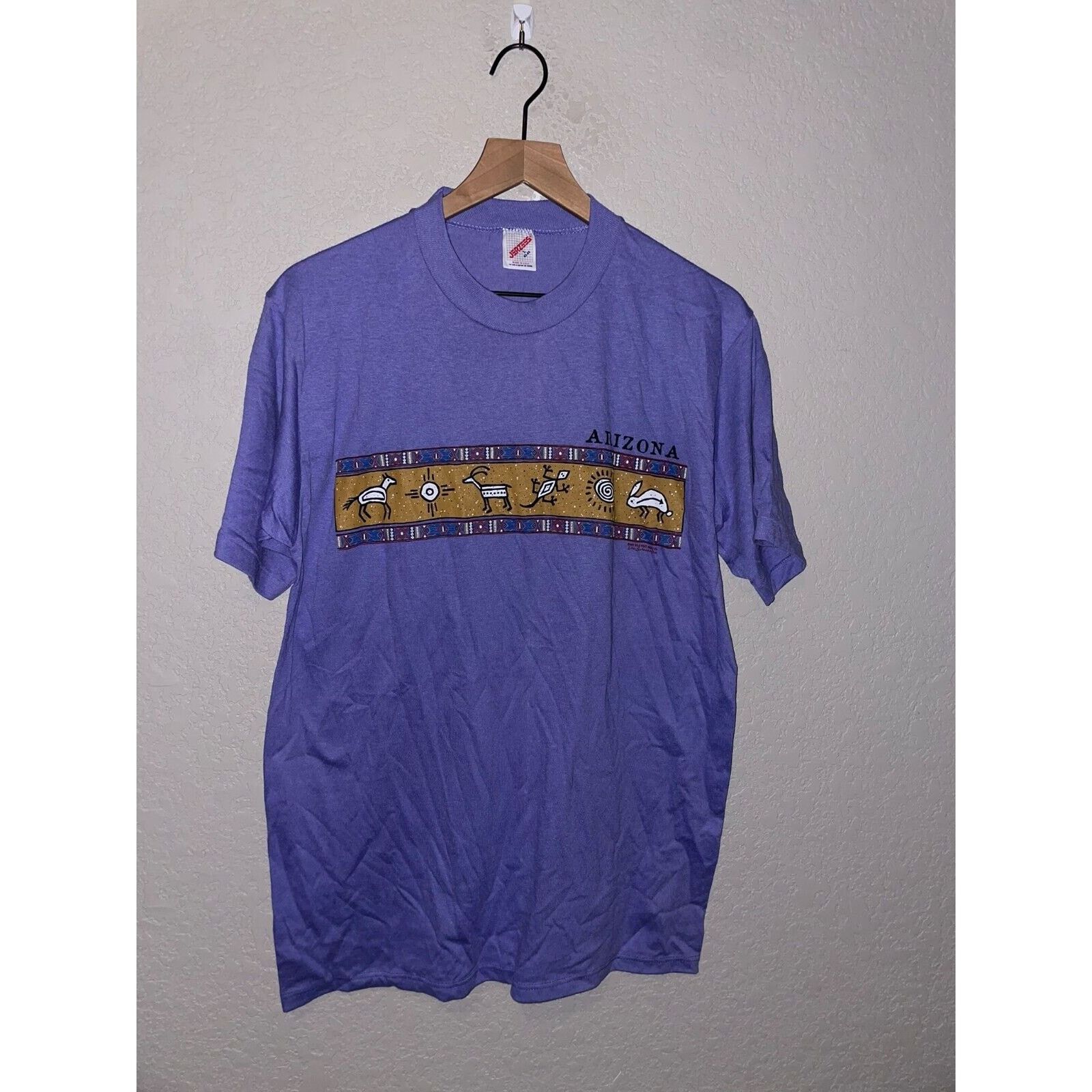 Jerzees Vintage Arizona Indian Shirt Native American Tee VTG 90s L Size US L / EU 52-54 / 3 - 1 Thumbnail