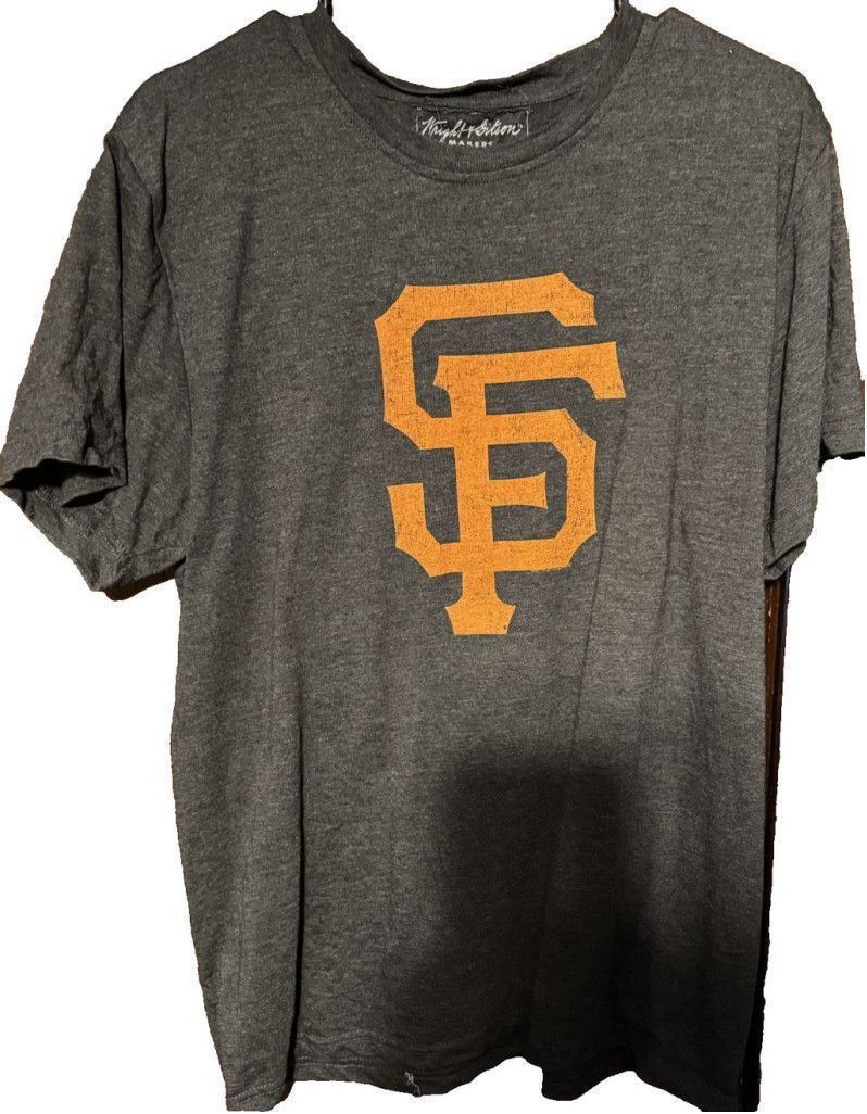 MLB San Francisco Giants Wright & Ditson Black Logo T-Shirt Sz L Size US L / EU 52-54 / 3 - 1 Thumbnail