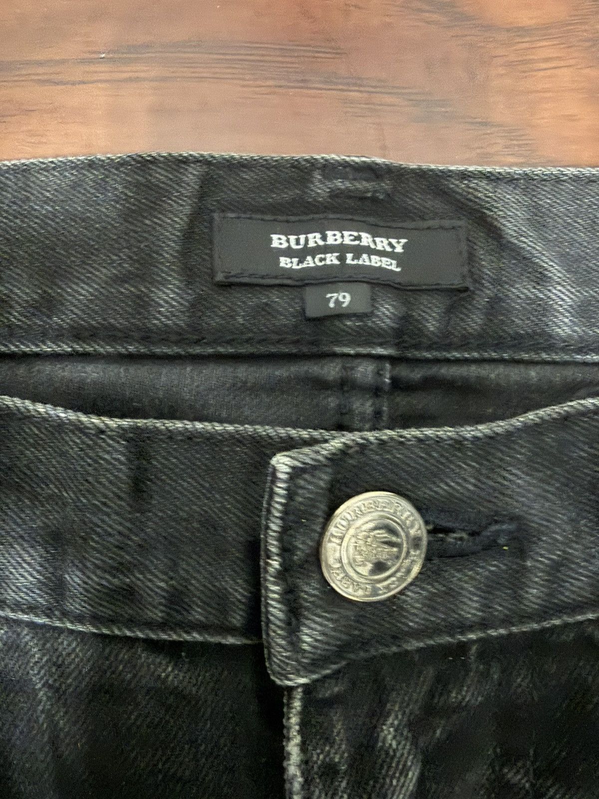 Burberry Burberry Black Label Faded Black Selvedge-Style Denim Size US 31 - 3 Thumbnail