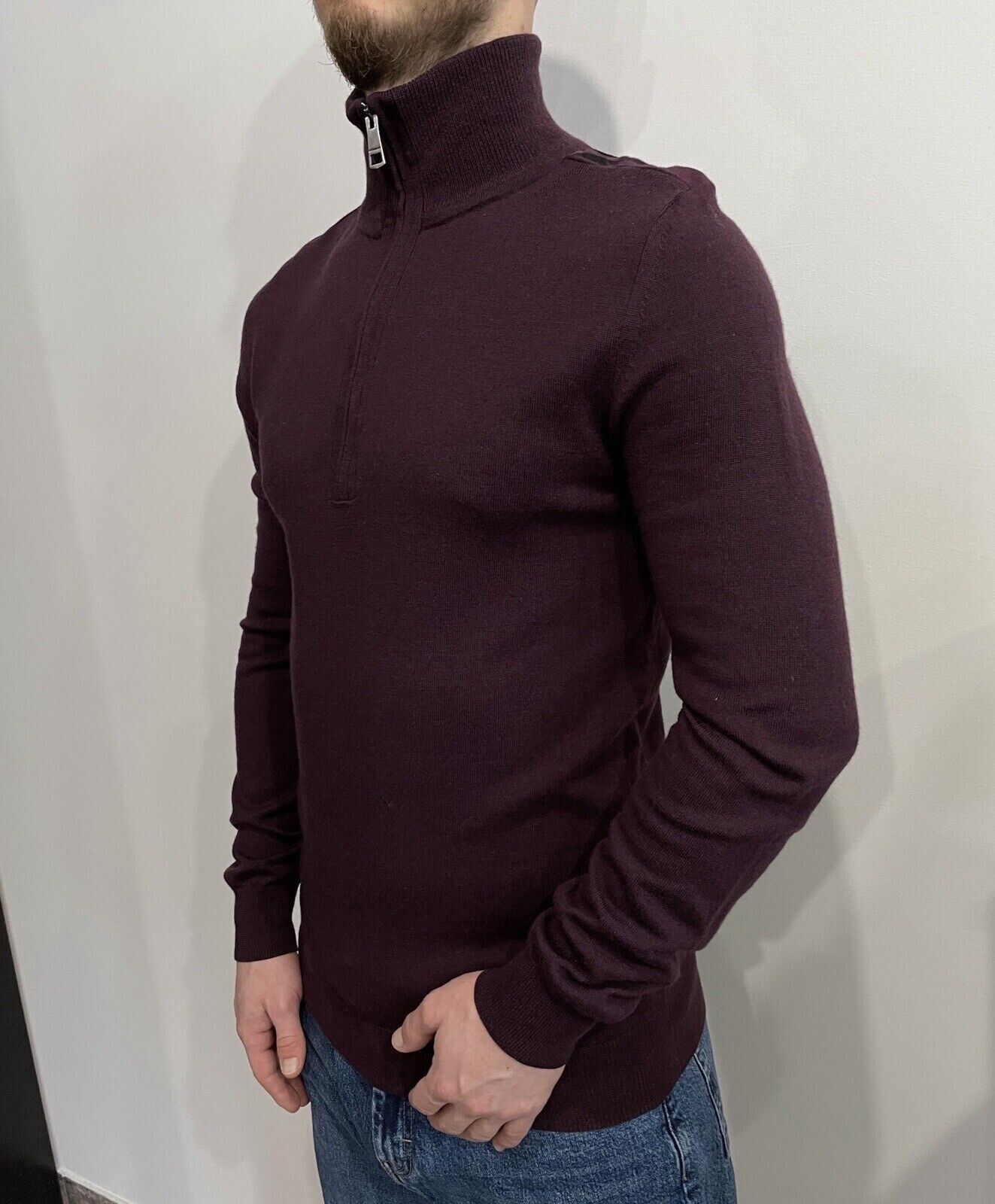 Burberry BURBERRY BRIT SWEATER PULLOVER 1/4 ZIP MERINO WOOL MENS Size US M / EU 48-50 / 2 - 2 Thumbnail