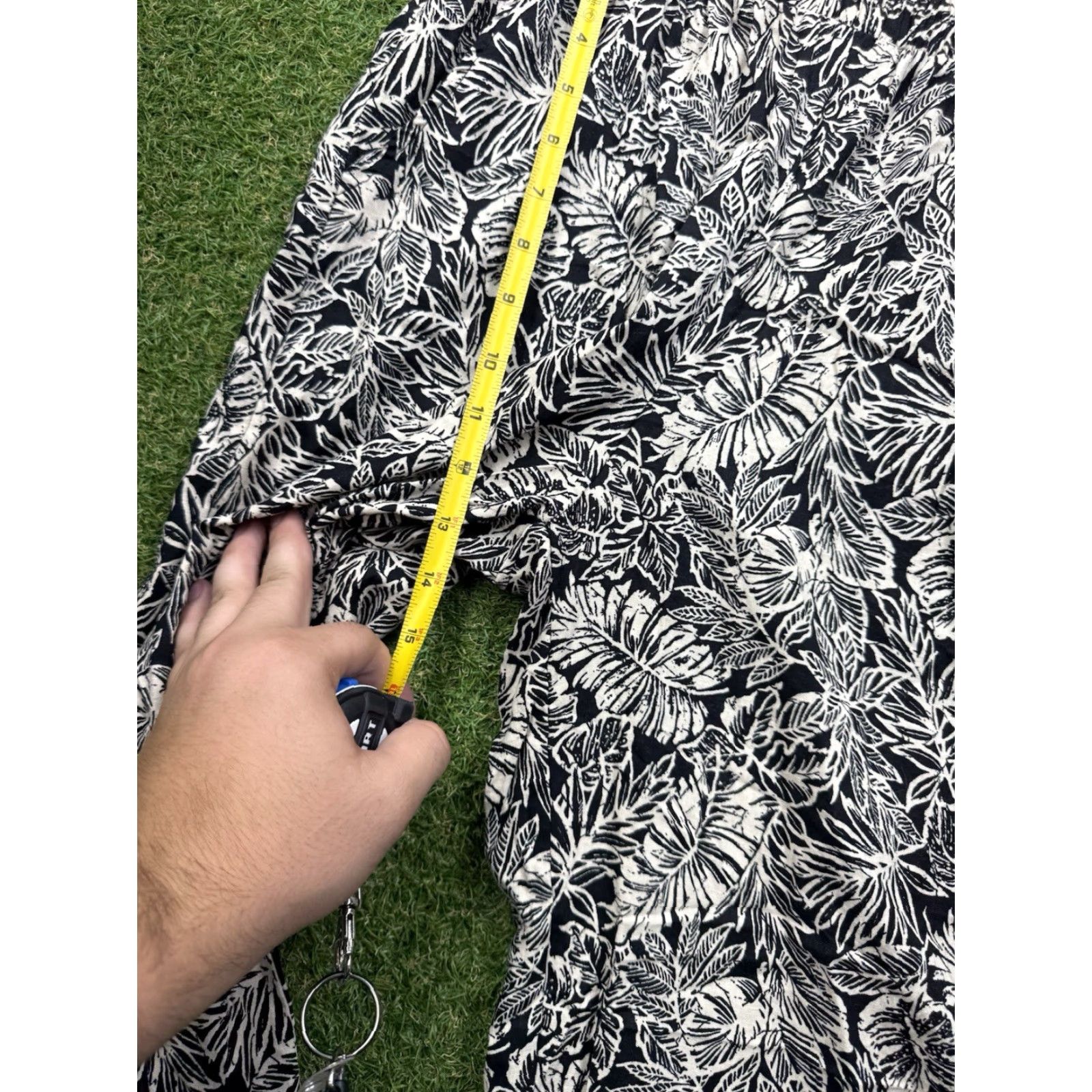 Panama Jack Panama Jack Linen Pants Womens Medium Flowy Beach Tropical Floral Print Stretch Size 32" / US 10 / IT 46 - 5 Thumbnail