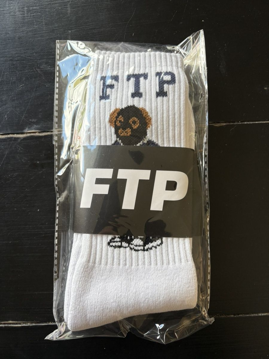 Fuck The Population FTP BEAR SOCKS (WHITE) Size ONE SIZE - 2 Thumbnail