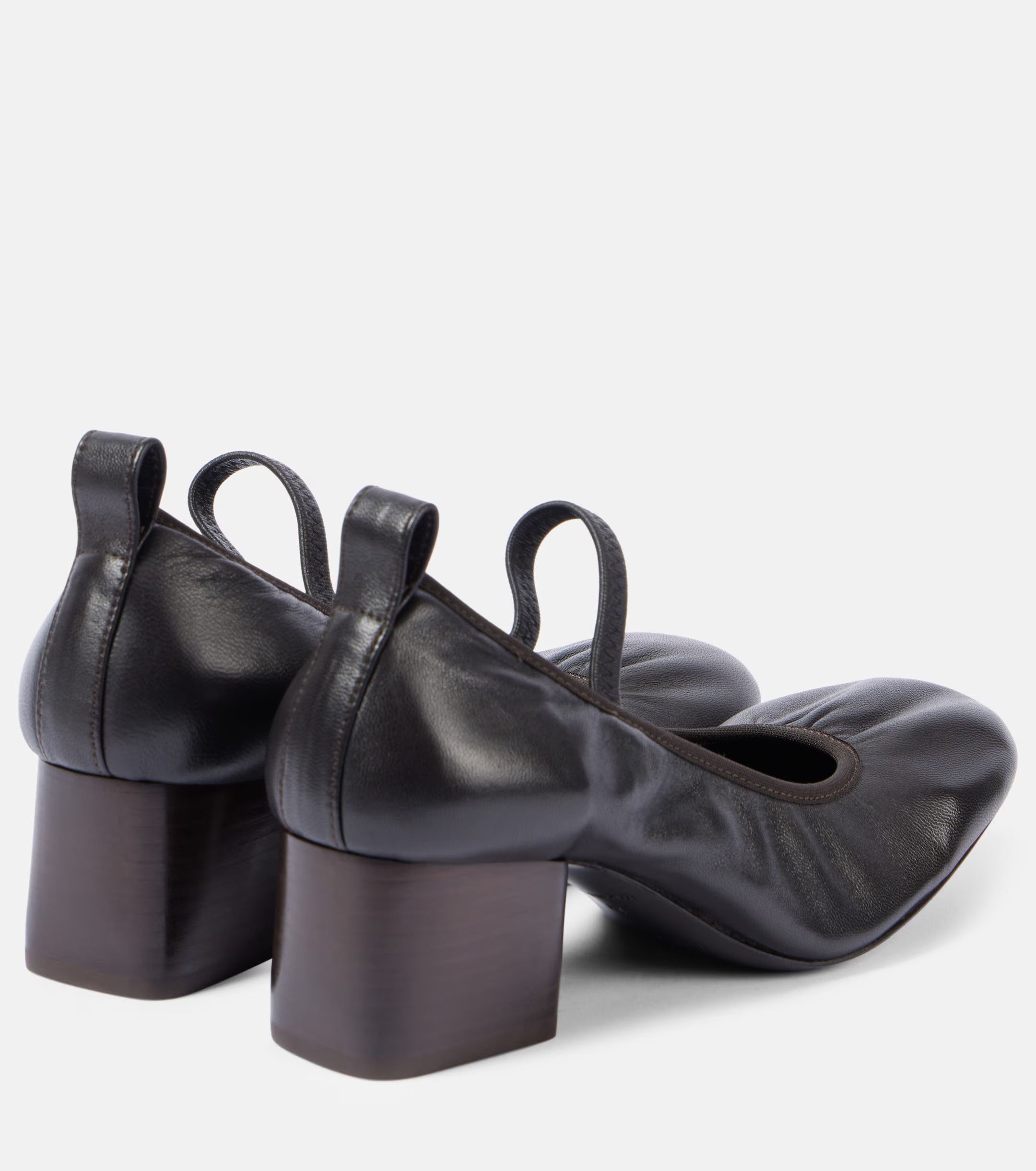 Lemaire o1s22i1n1024 Nappa Leather Ballerina Pumps in Brown Size US 11 / IT 41 - 4 Thumbnail