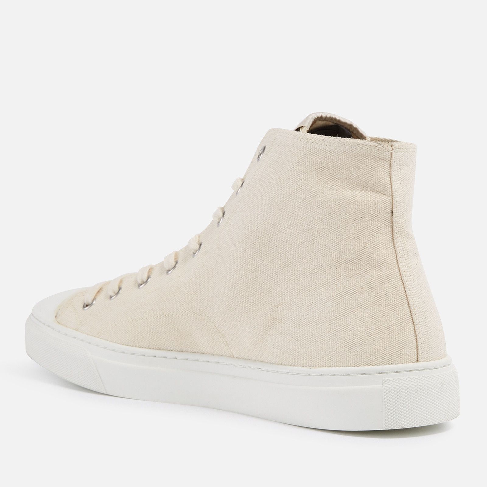 Vivienne Westwood o1y0525 Logo Hi-Top Sneakers in Beige Size US 8 / EU 41 - 4 Thumbnail